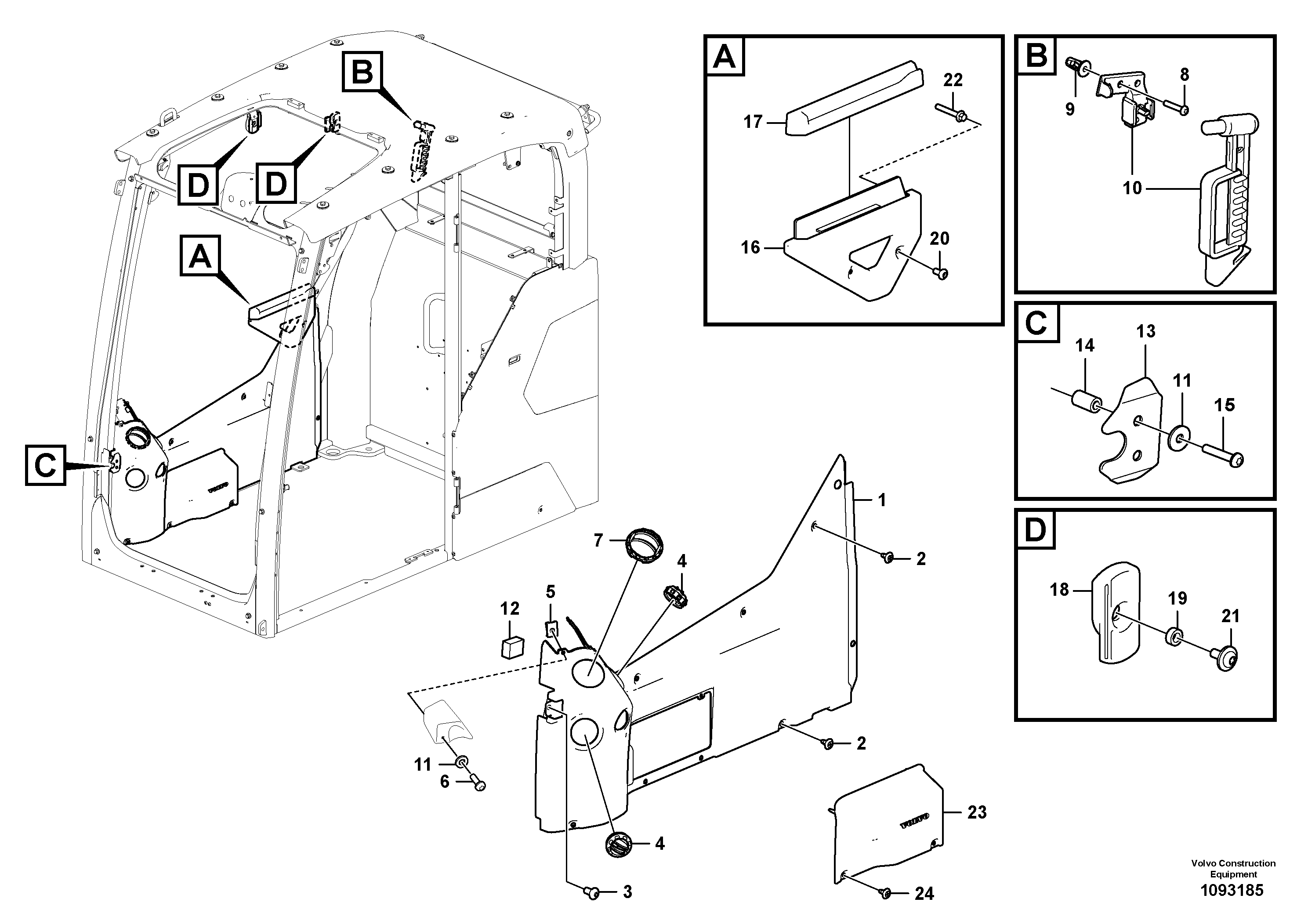 Lock Shaft VOE14725770 VOLVO