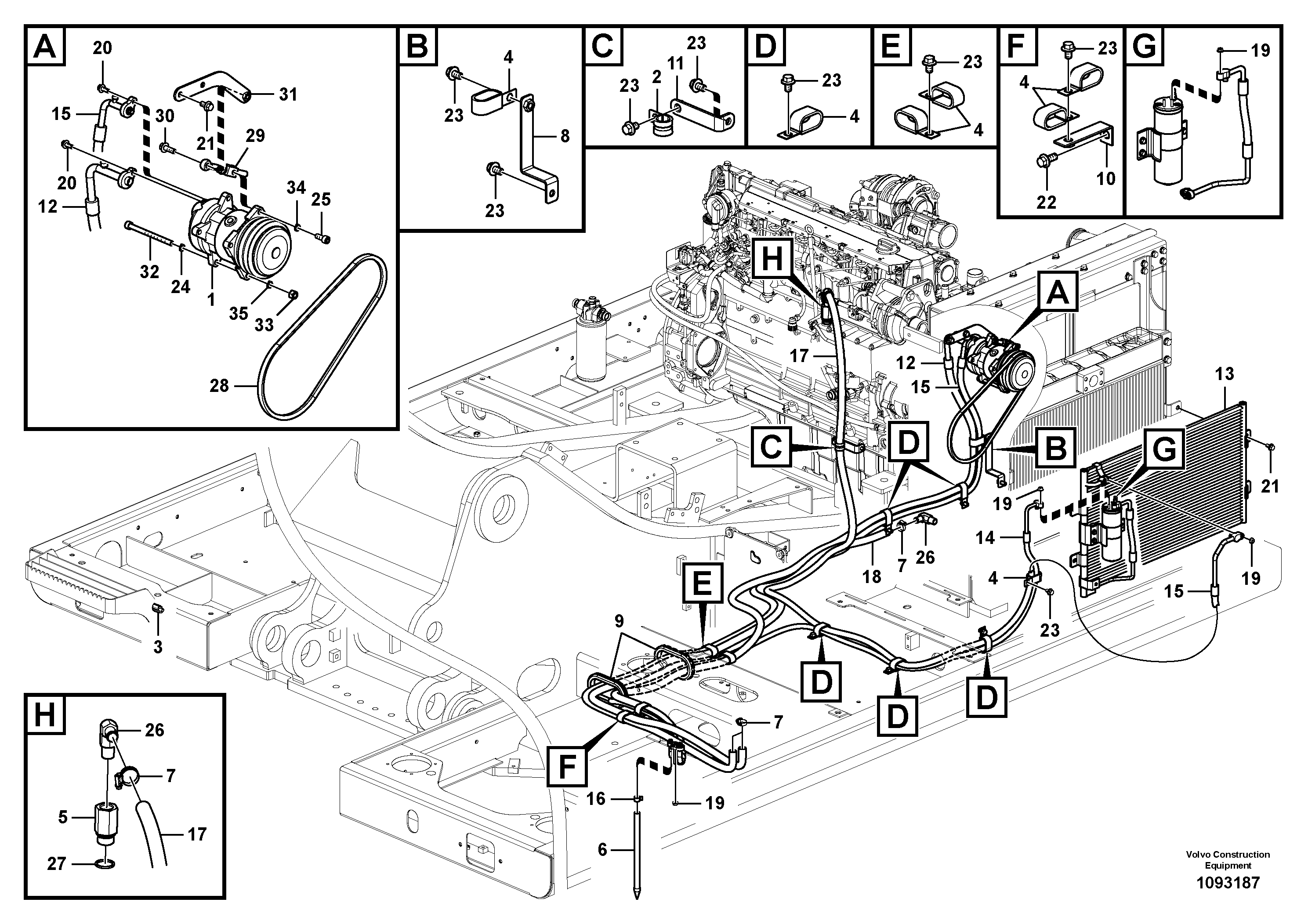Seat frame VOE14591536 VOLVO