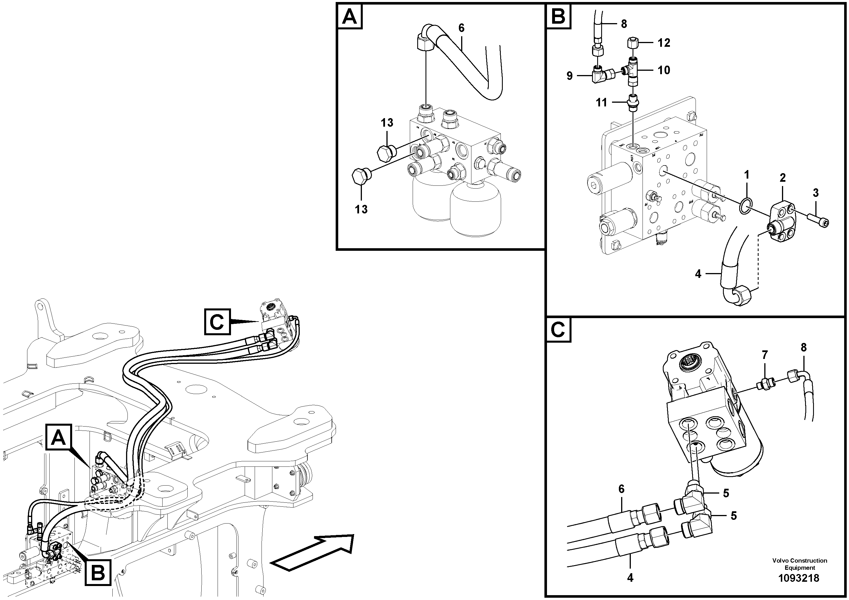 Timing gear casing VOE15801343 VOLVO