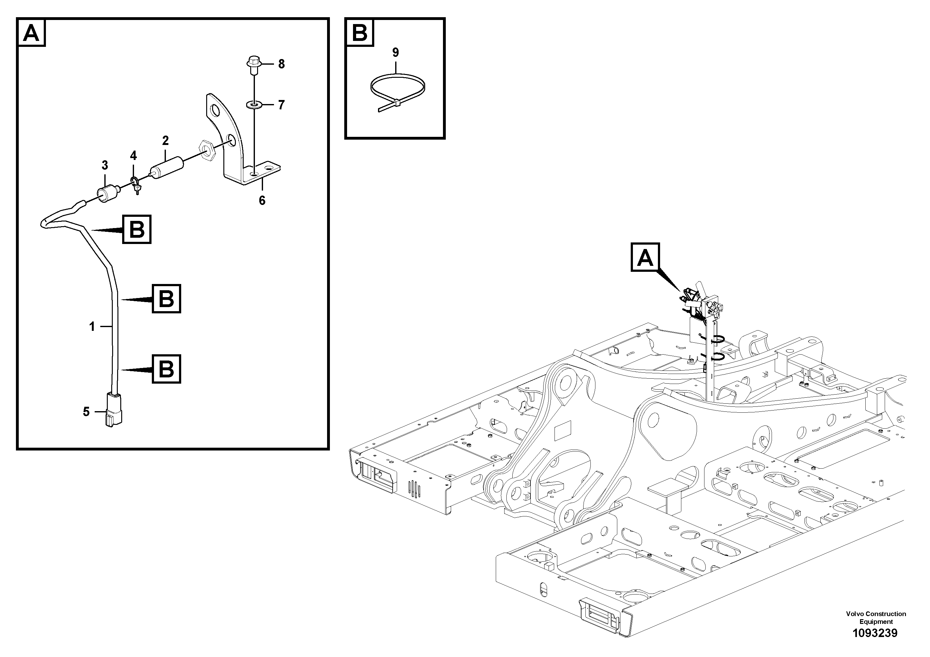Cable terminal VOE25433382 VOLVO