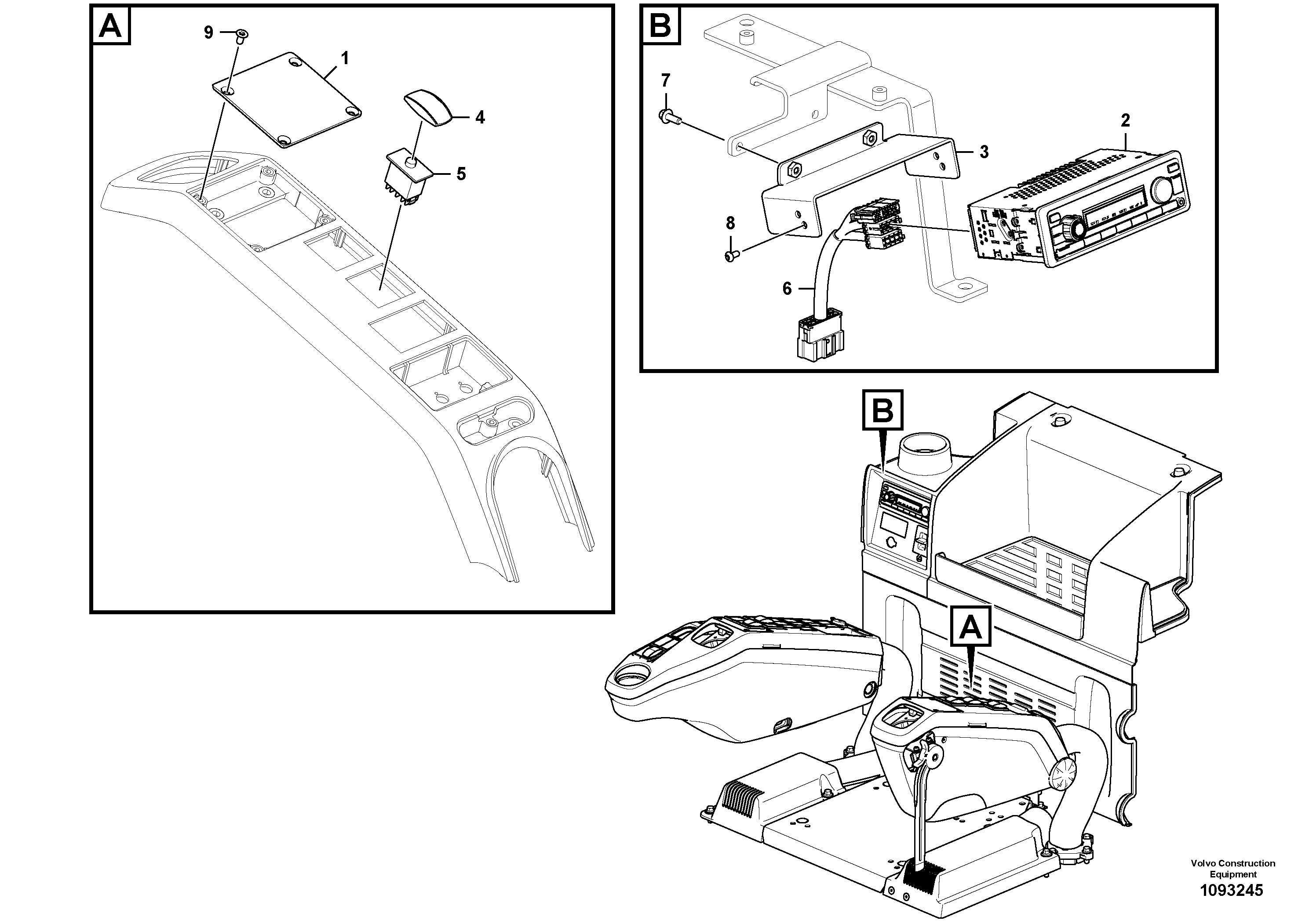 Radio Support VOE14704600 VOLVO