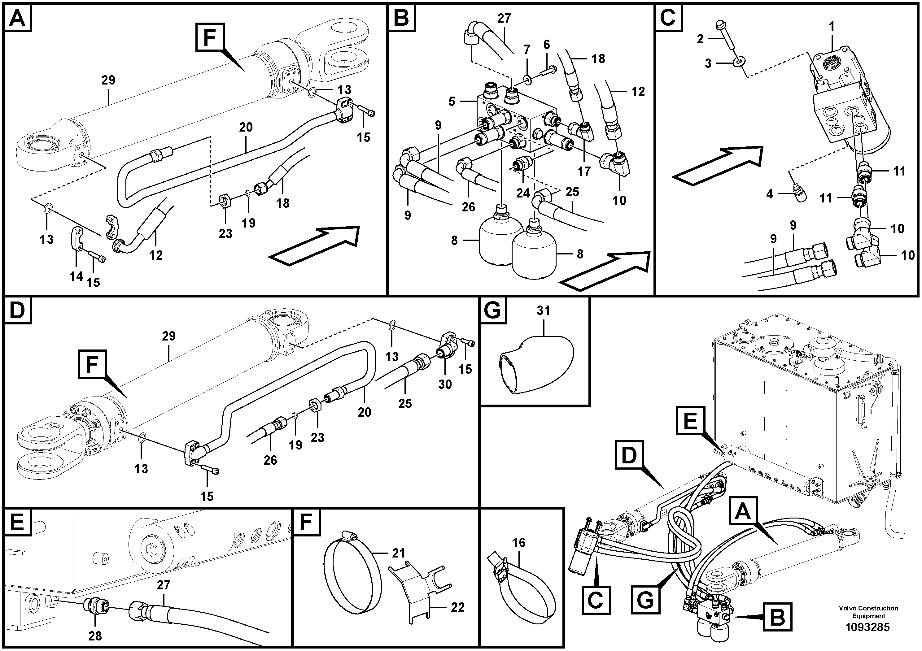 Timing gear casing VOE15801085 VOLVO