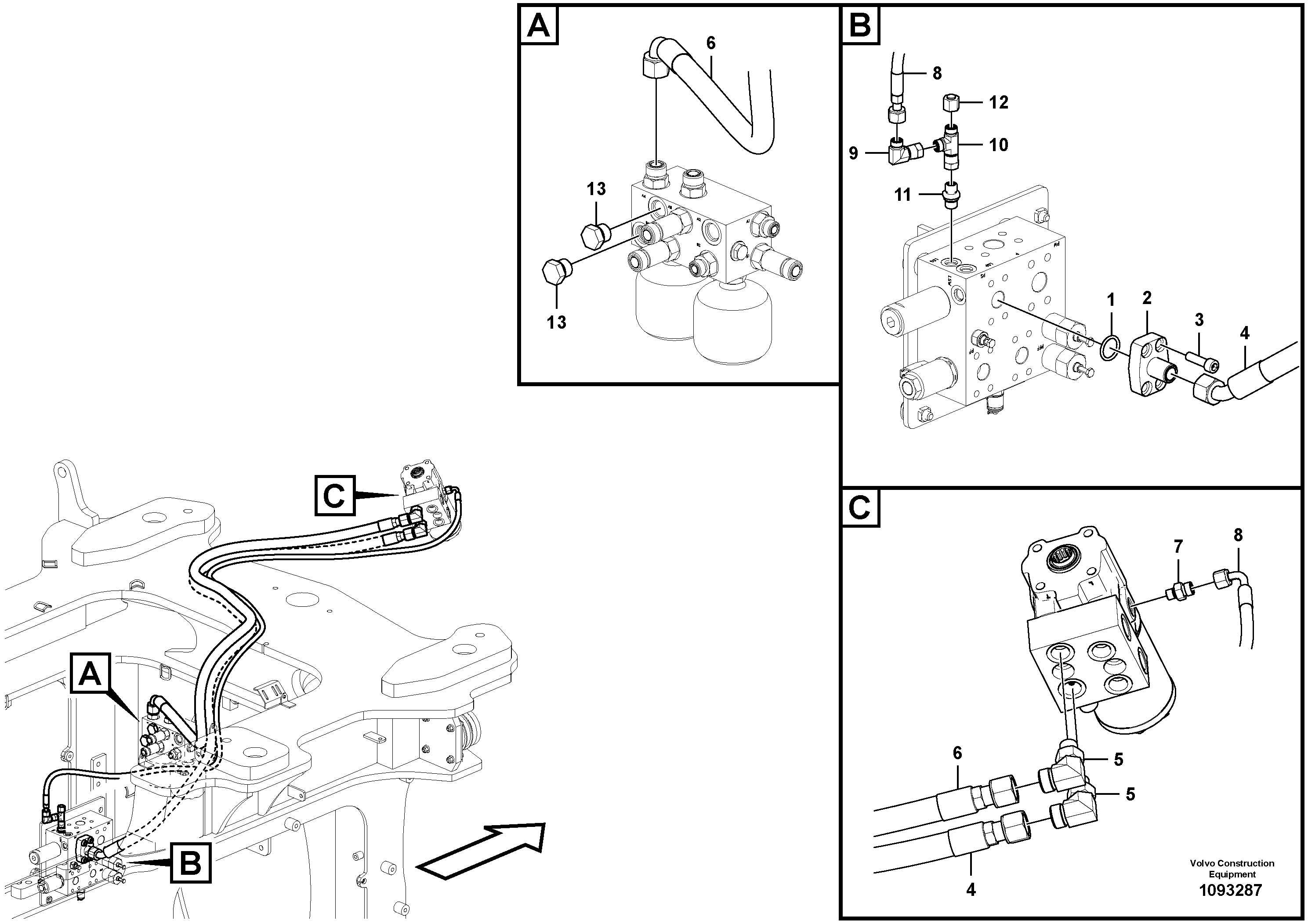 Timing gear casing VOE15801312 VOLVO