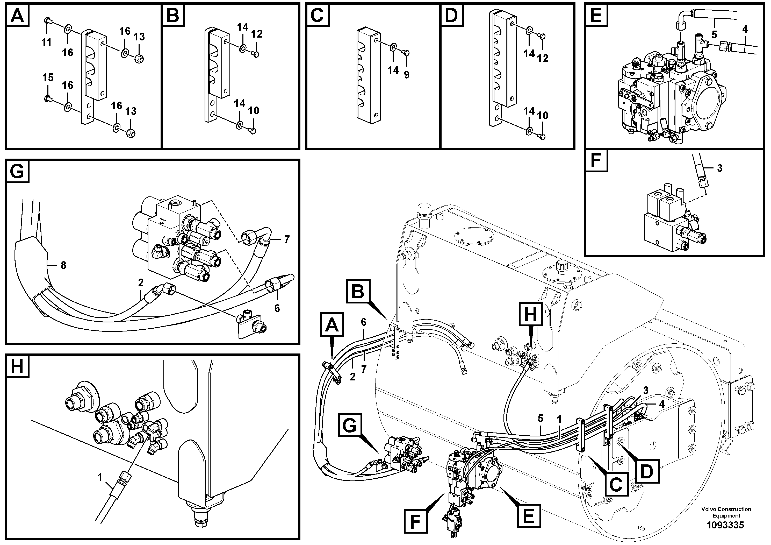 Timing gear casing VOE12824610 VOLVO