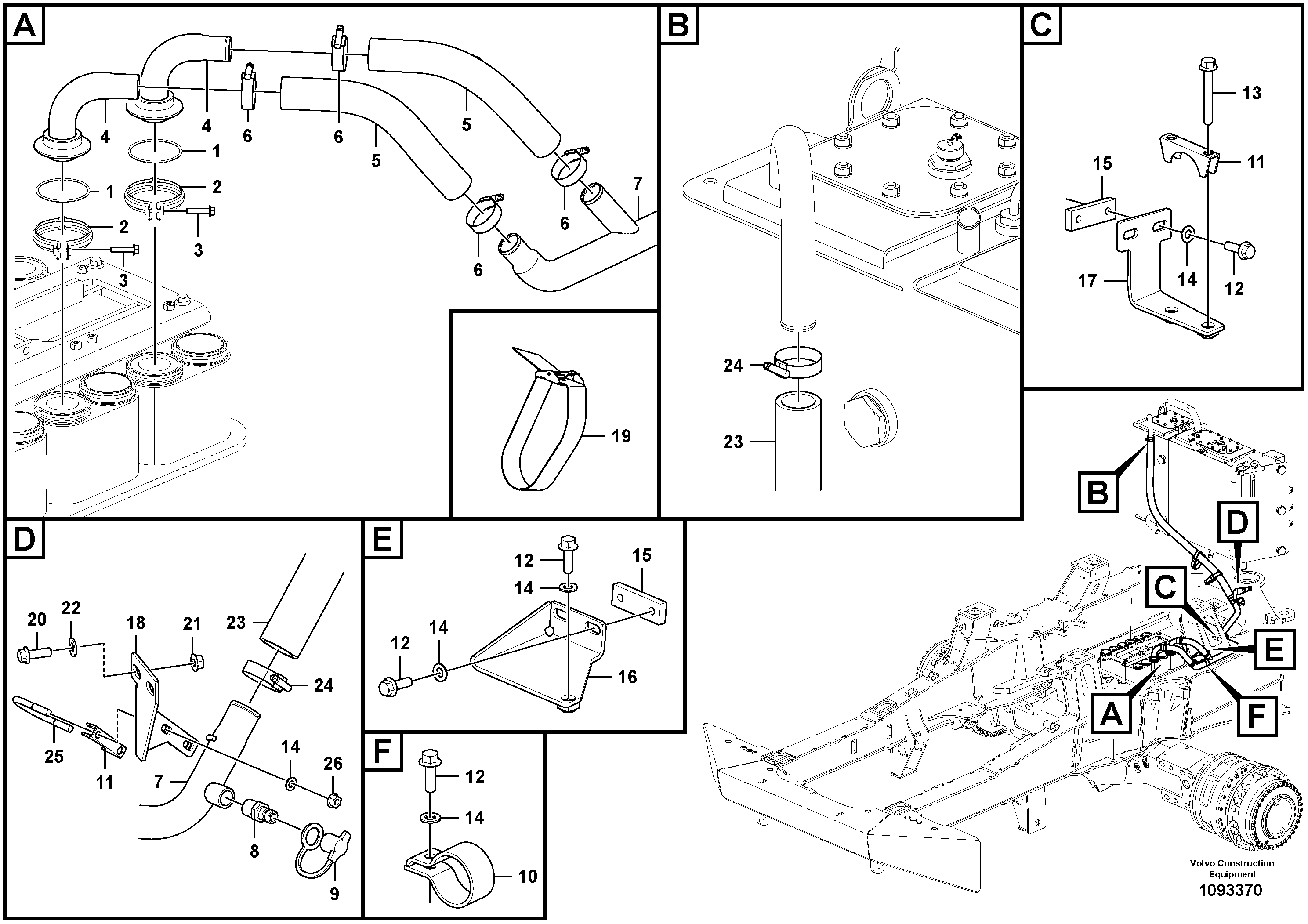 Seat frame VOE17455302 VOLVO