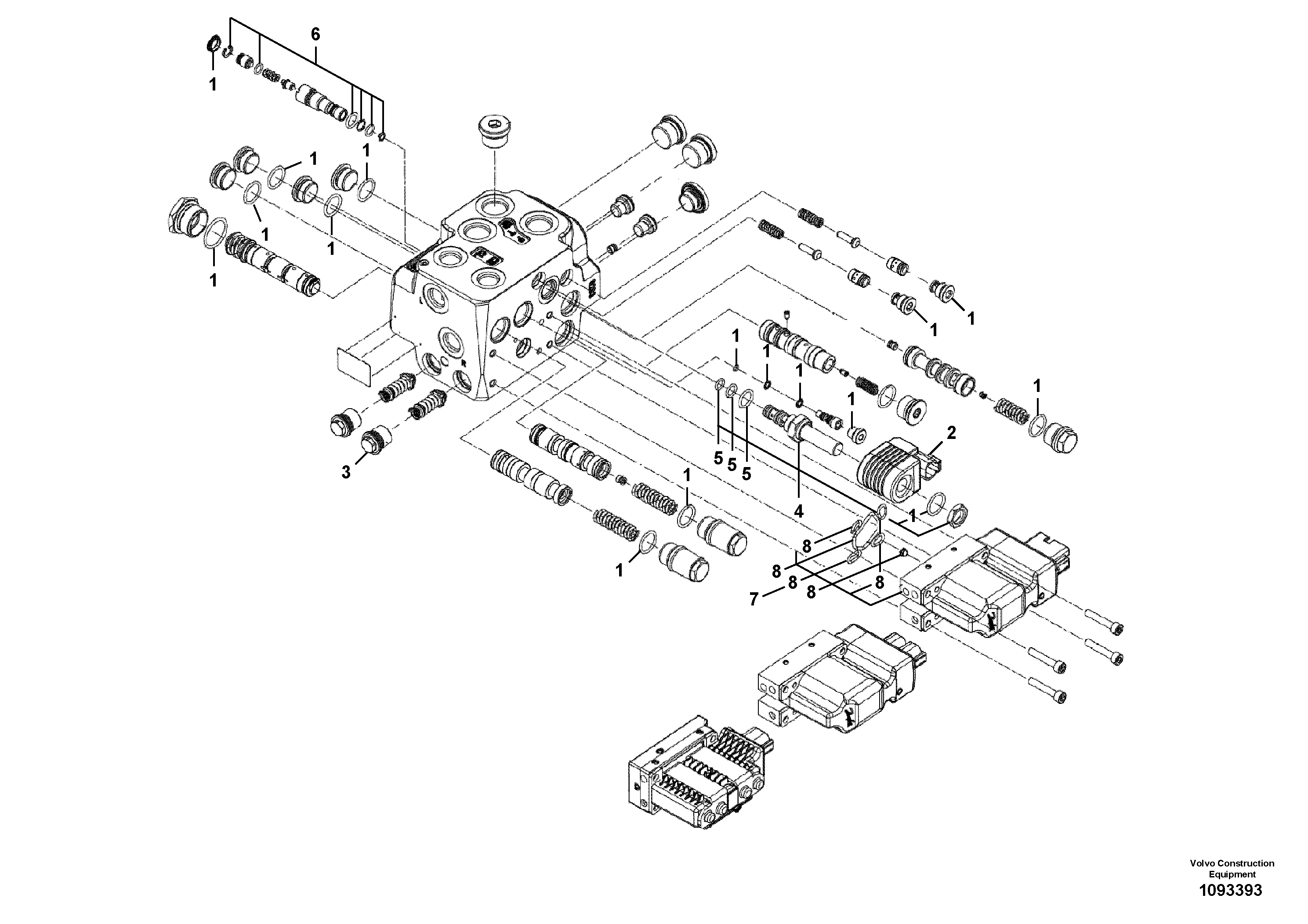 Shaft Guide VOE14719320 VOLVO