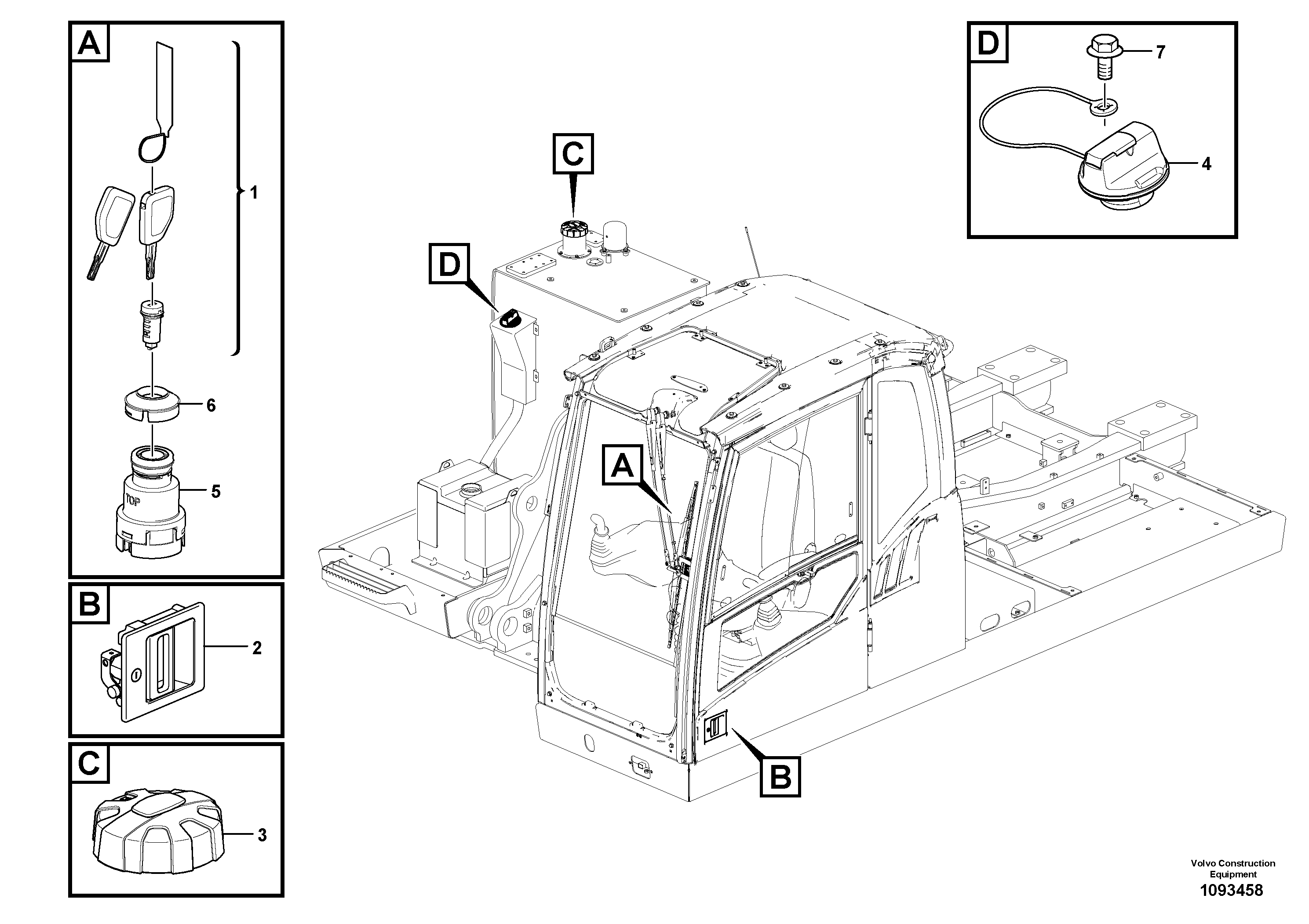 Microswitch VOE14726625 VOLVO