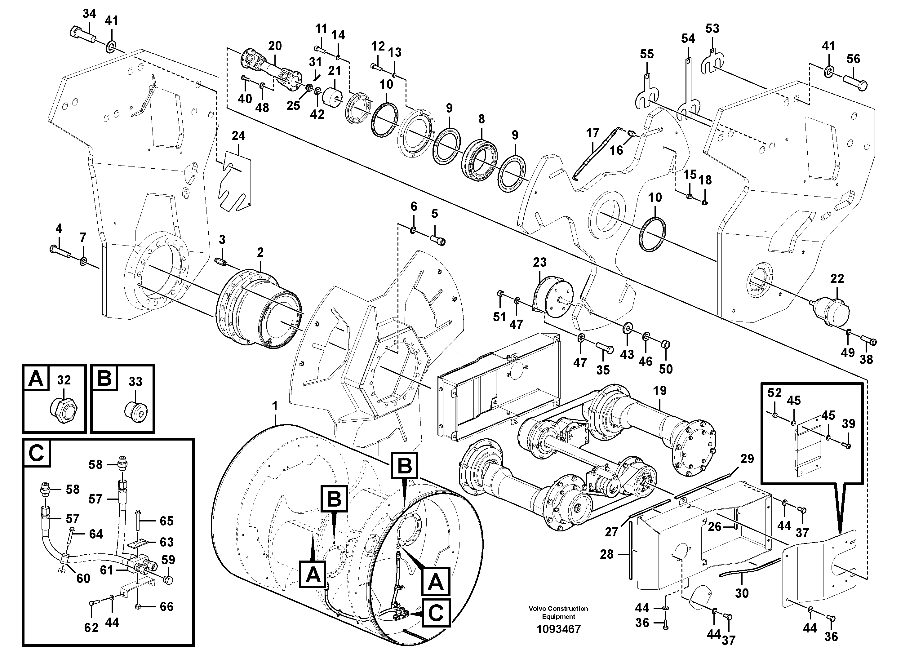 Tilt bearing RM96719547 VOLVO