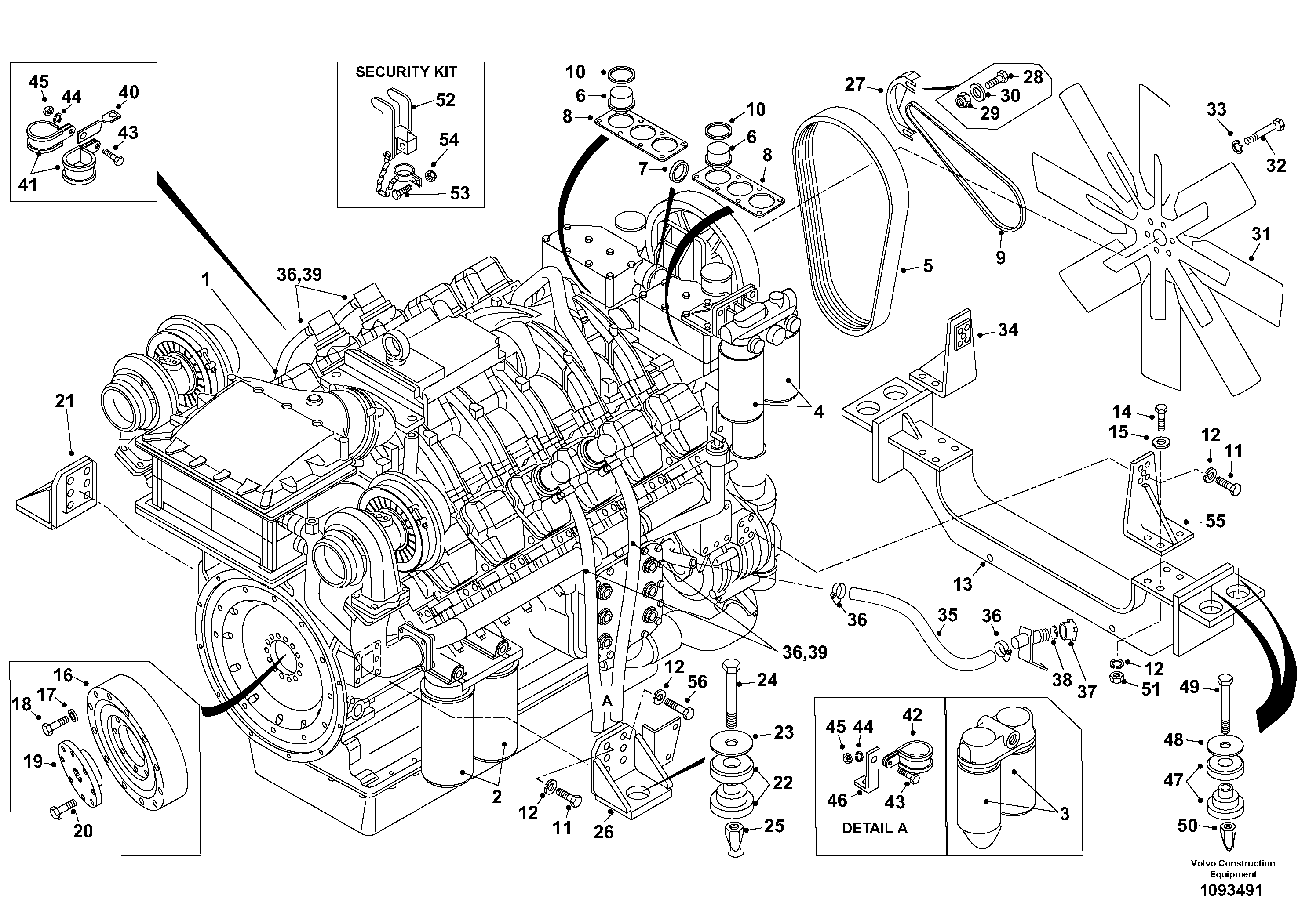 Nut 15427123 VOLVO