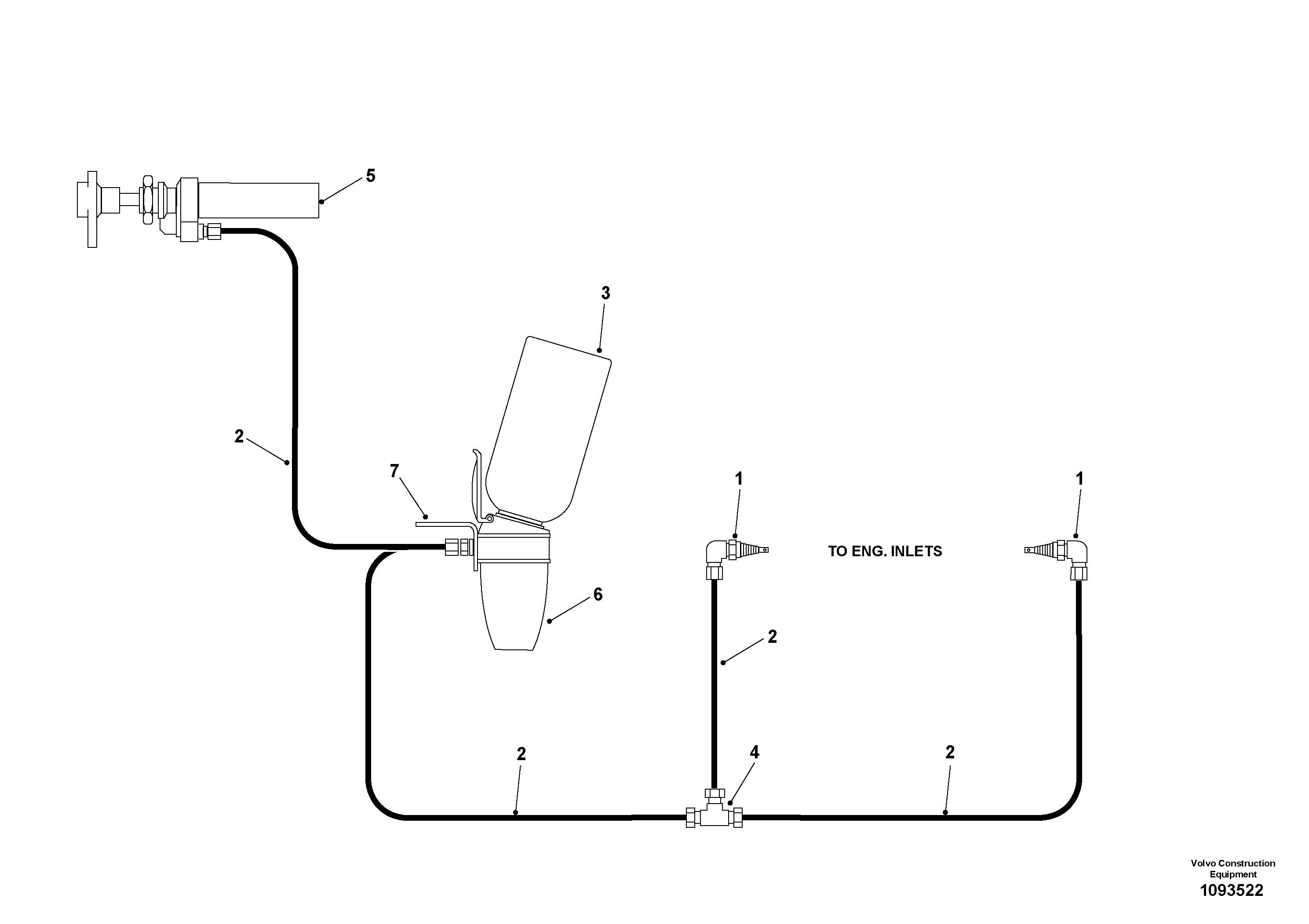 Seat frame TEL9379654 VOLVO