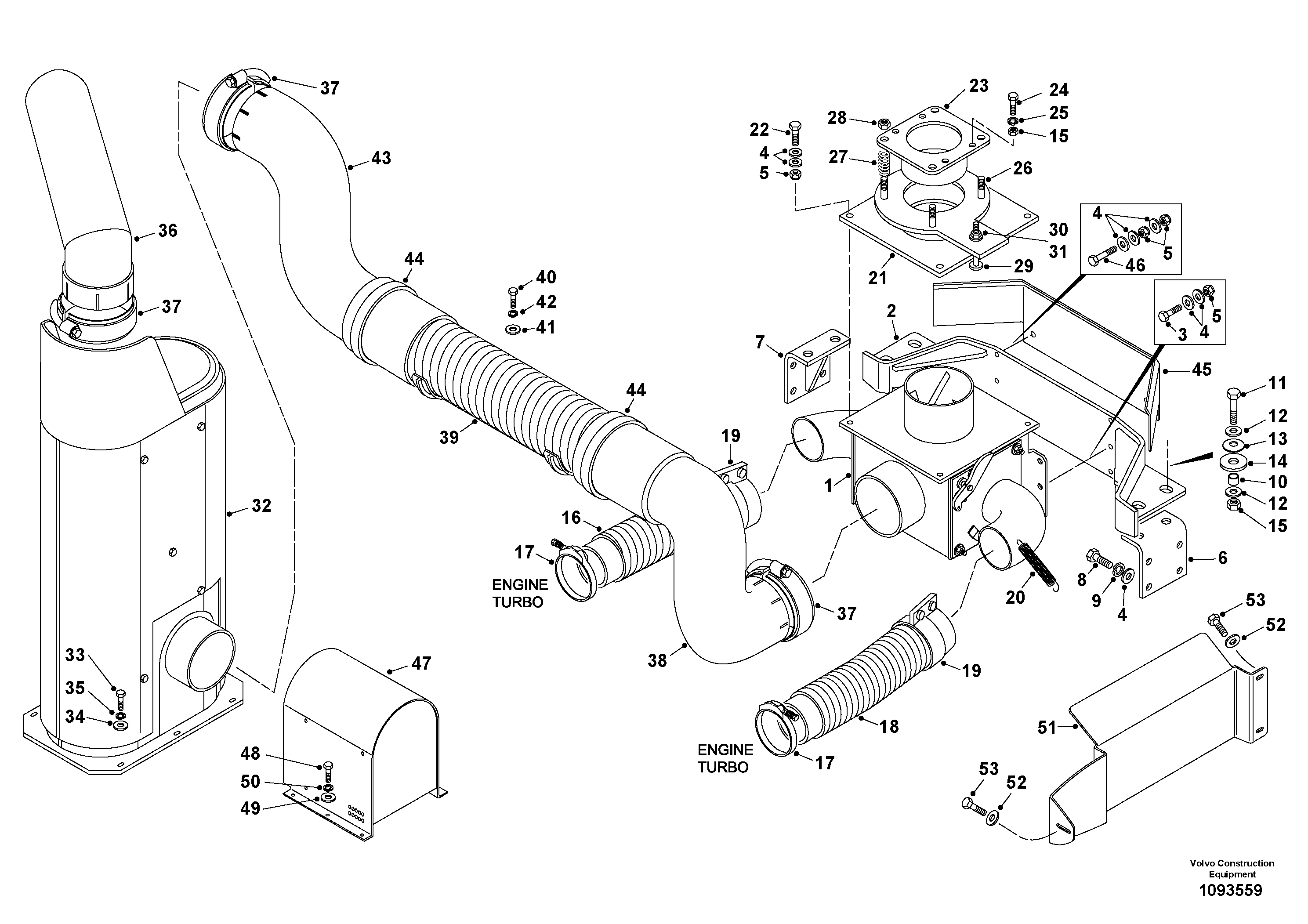 Spot Light, Rear TEL15307662 VOLVO