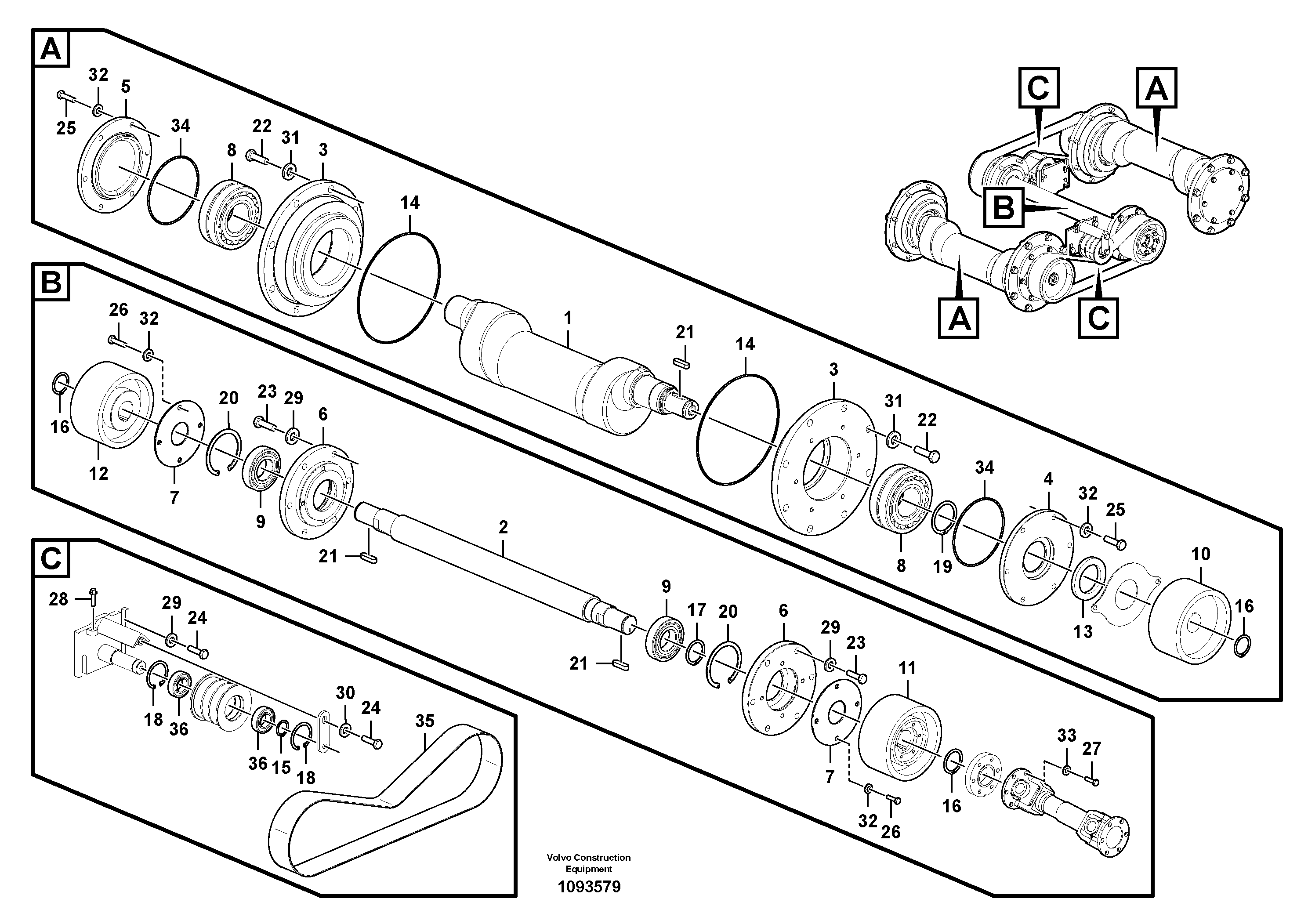 Mounting rail RM96701727 VOLVO