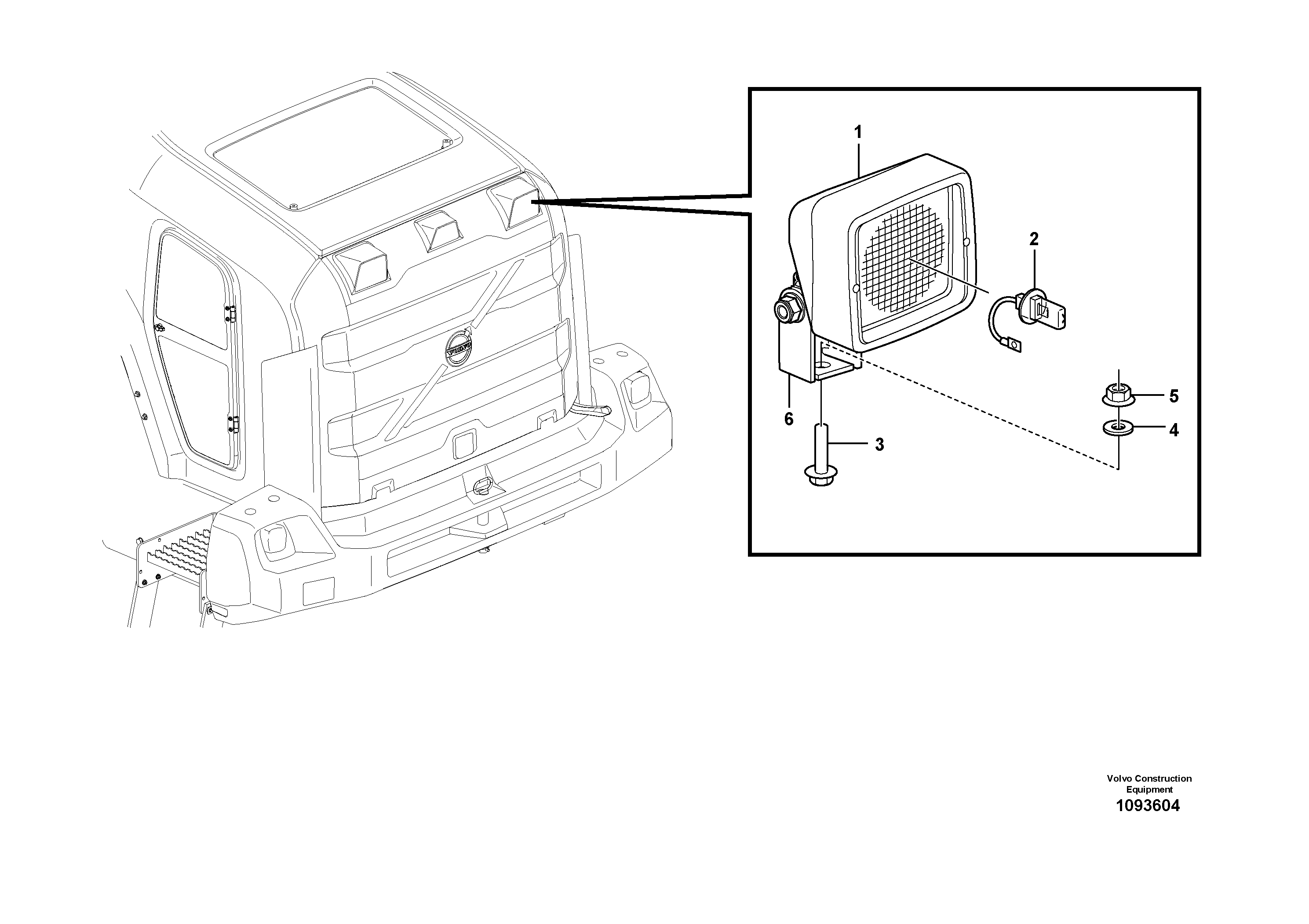 Seat frame VOE16307891 VOLVO