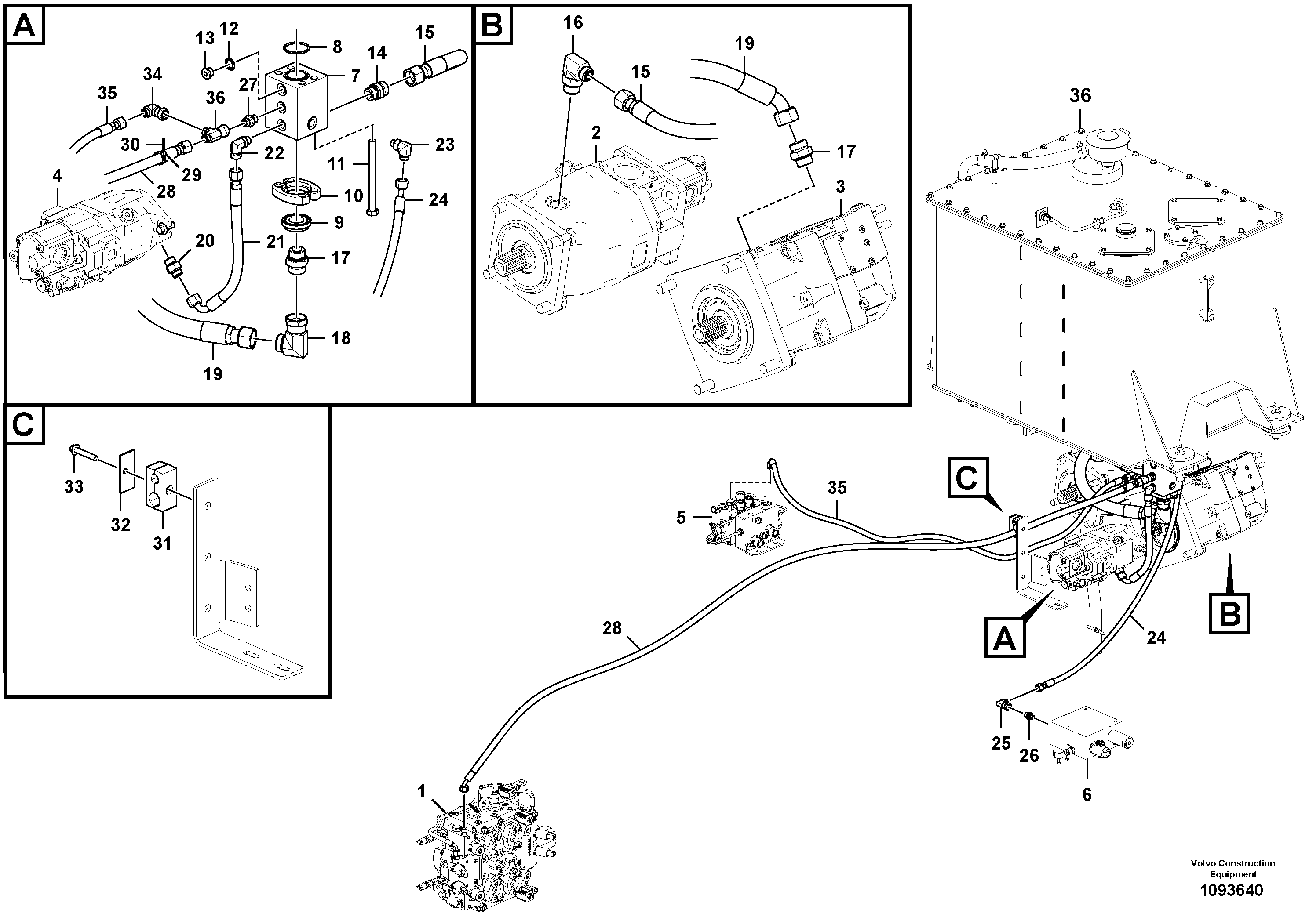 Mounting rail VOE997974 VOLVO
