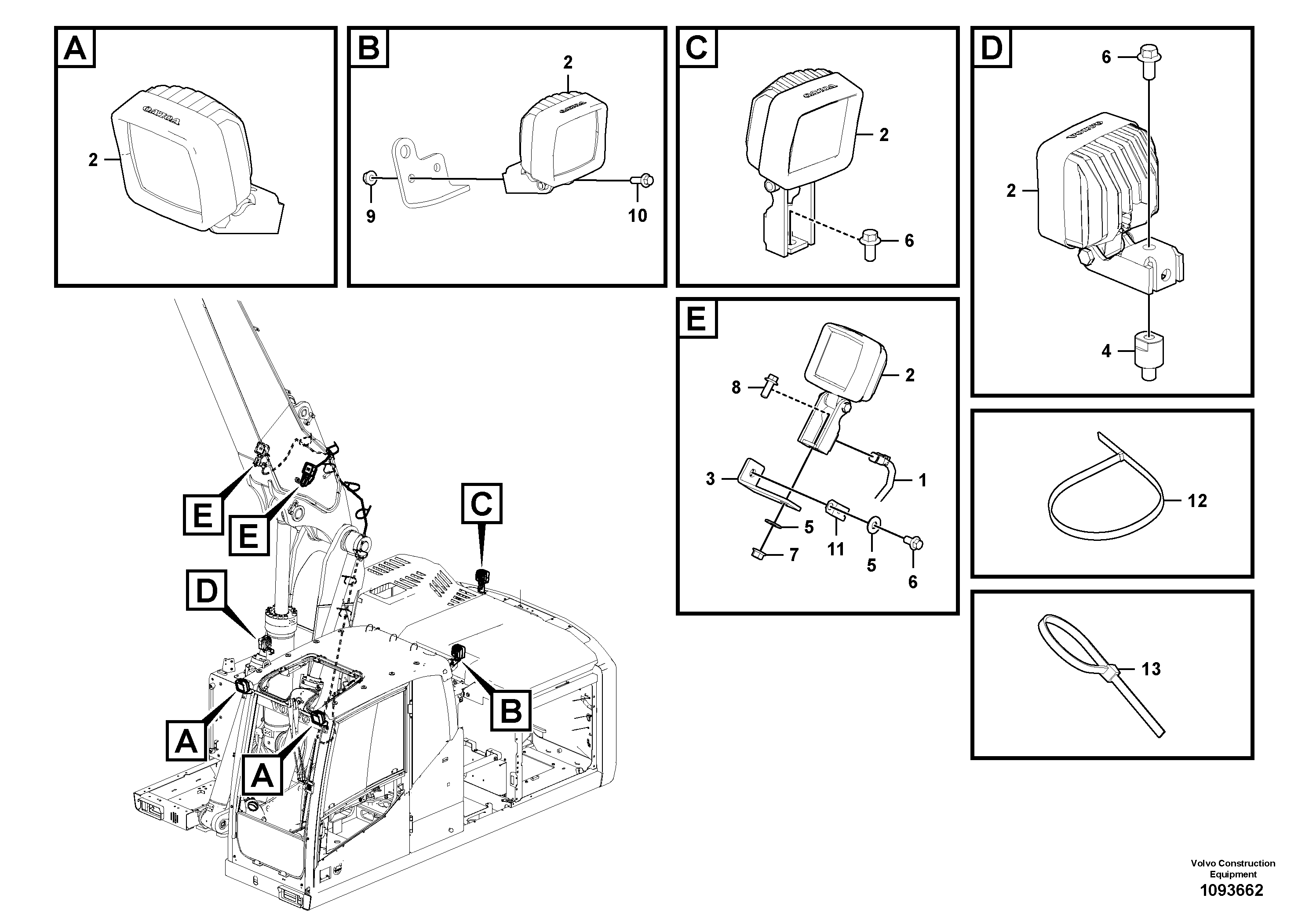 Bulkhead grommet VOE14720602 VOLVO