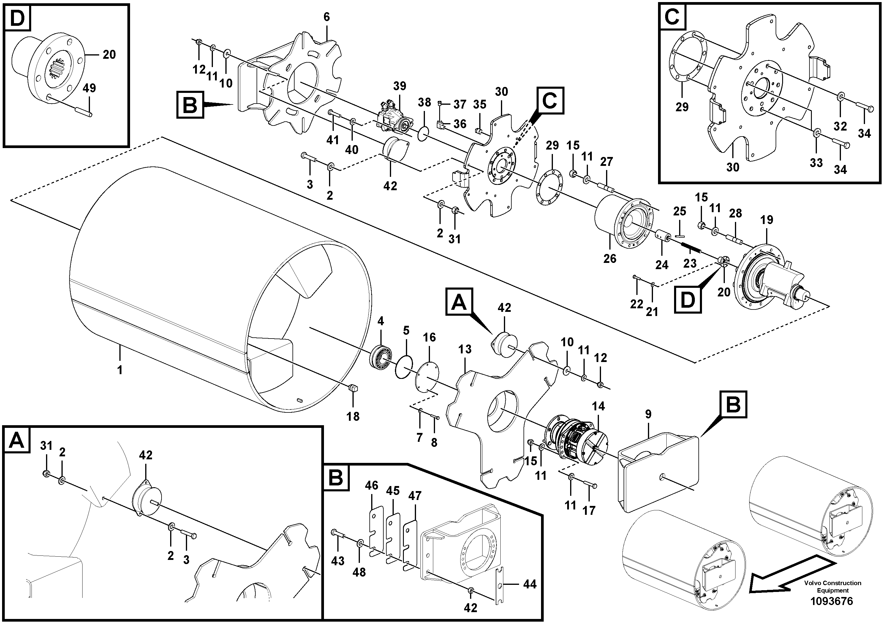 Mounting rail RM70151238 VOLVO