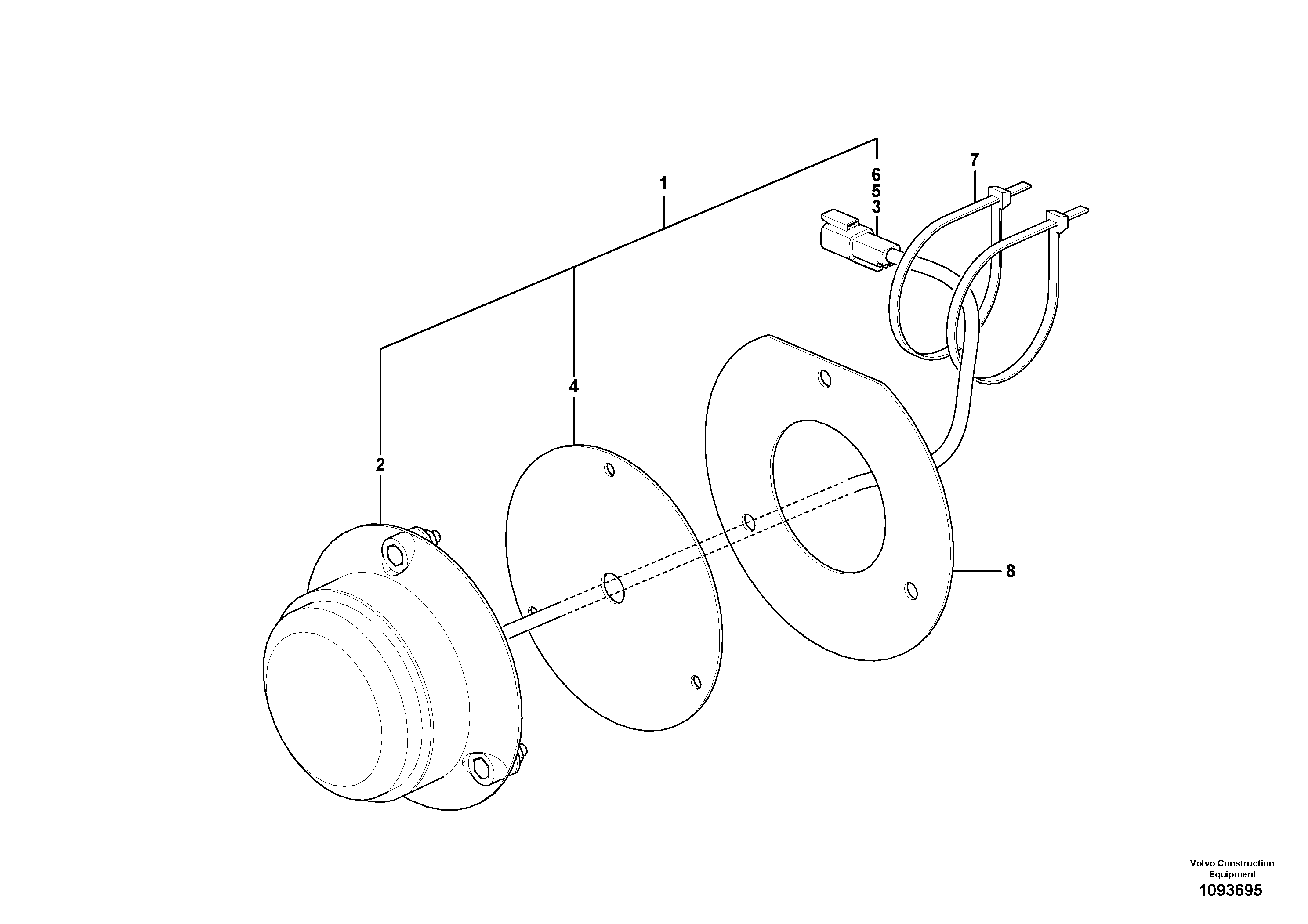 Seat frame VOE16302971 VOLVO