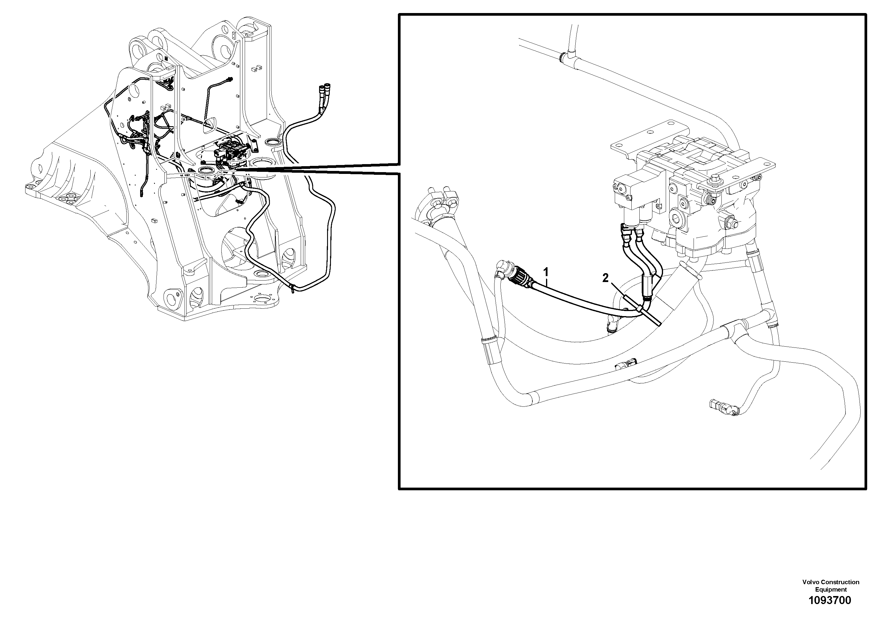 Cable harness VOE11171020 VOLVO