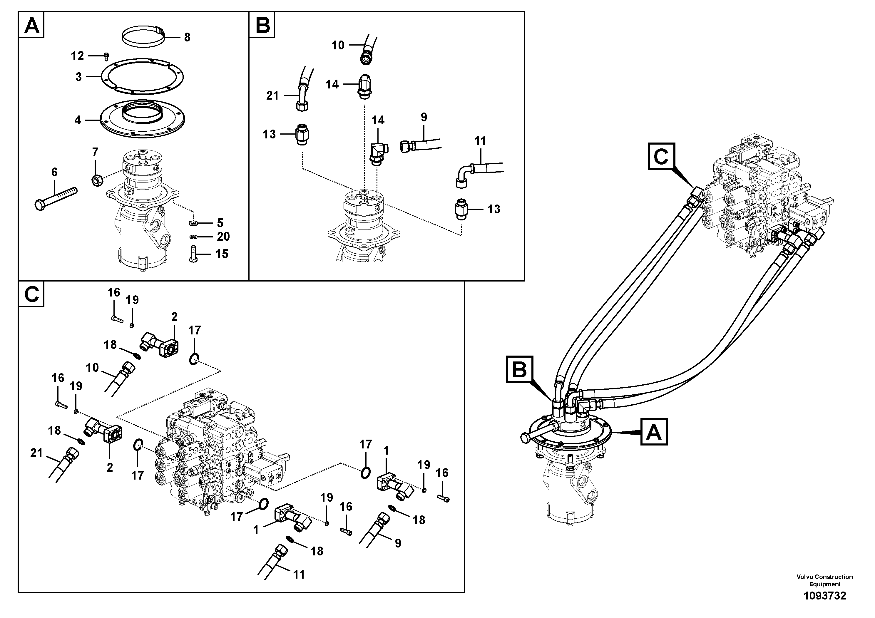 Timing gear casing VOE939946 VOLVO
