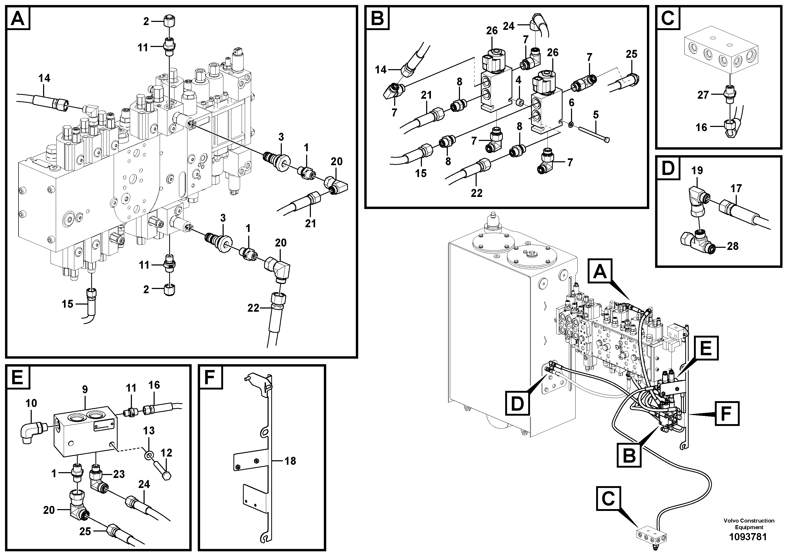Seat frame VOE14728264 VOLVO