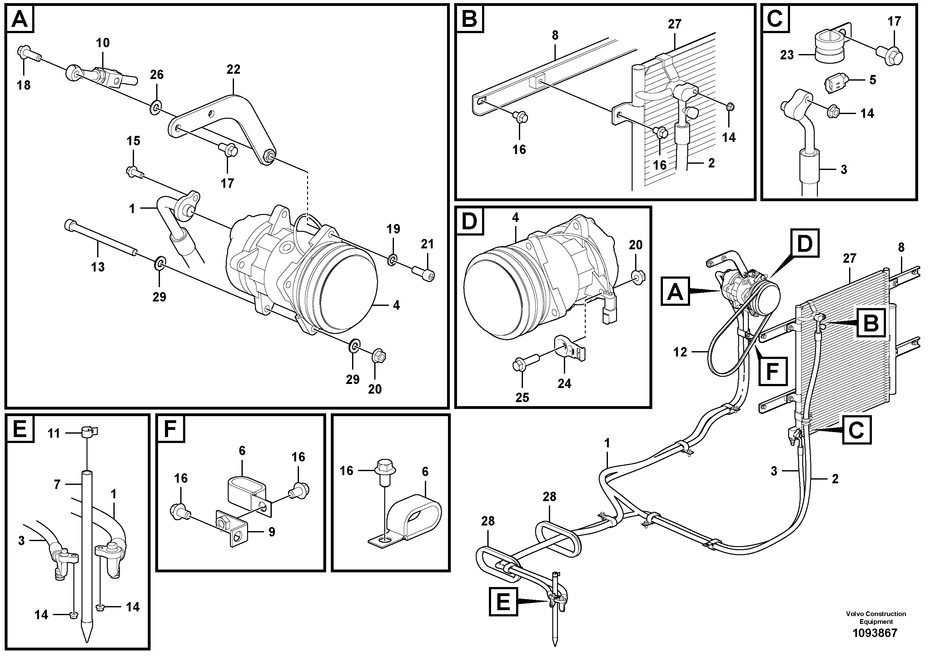 Cable harness,upper.s VOE14728907 VOLVO