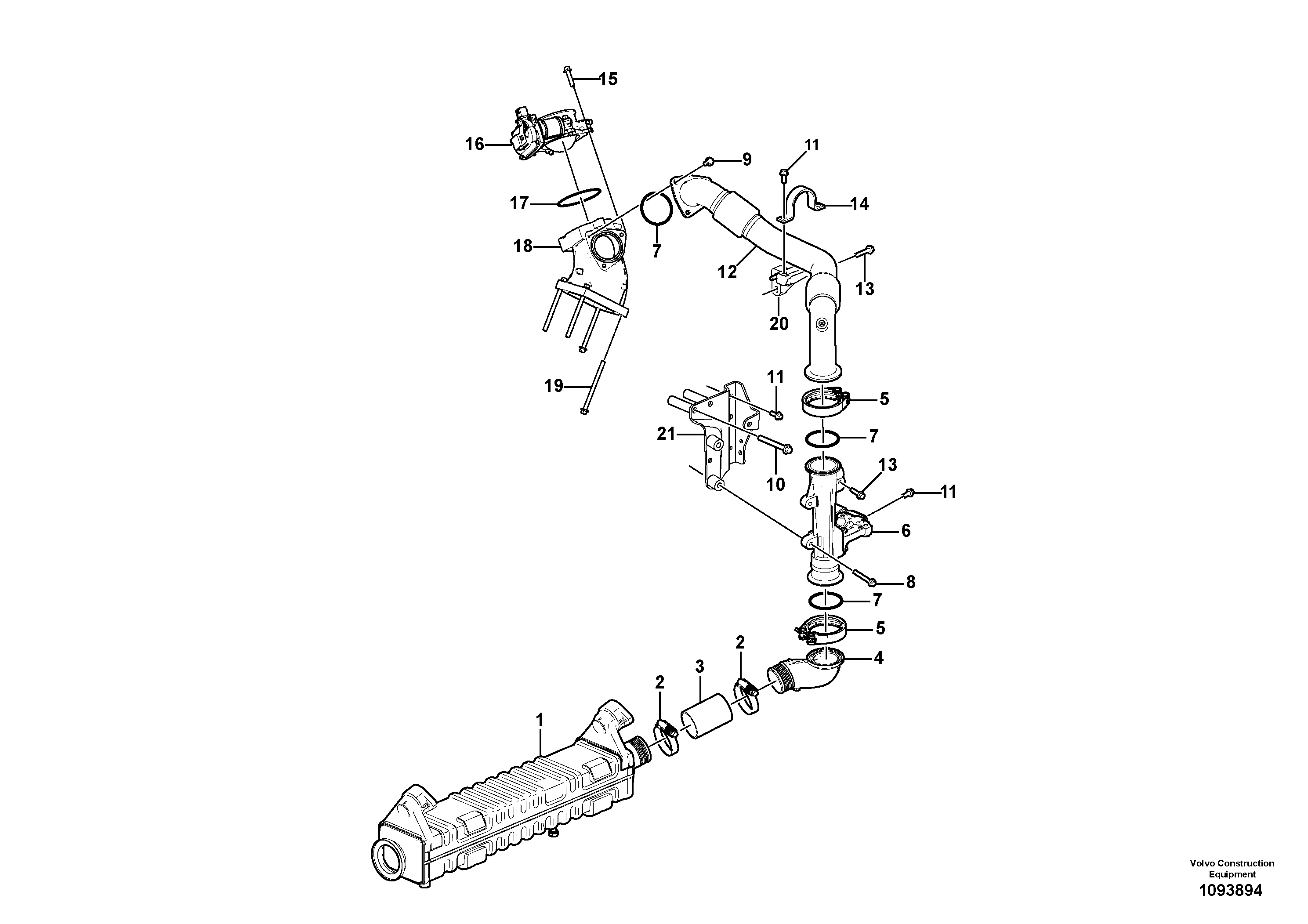 Seat frame VOE17397279 VOLVO