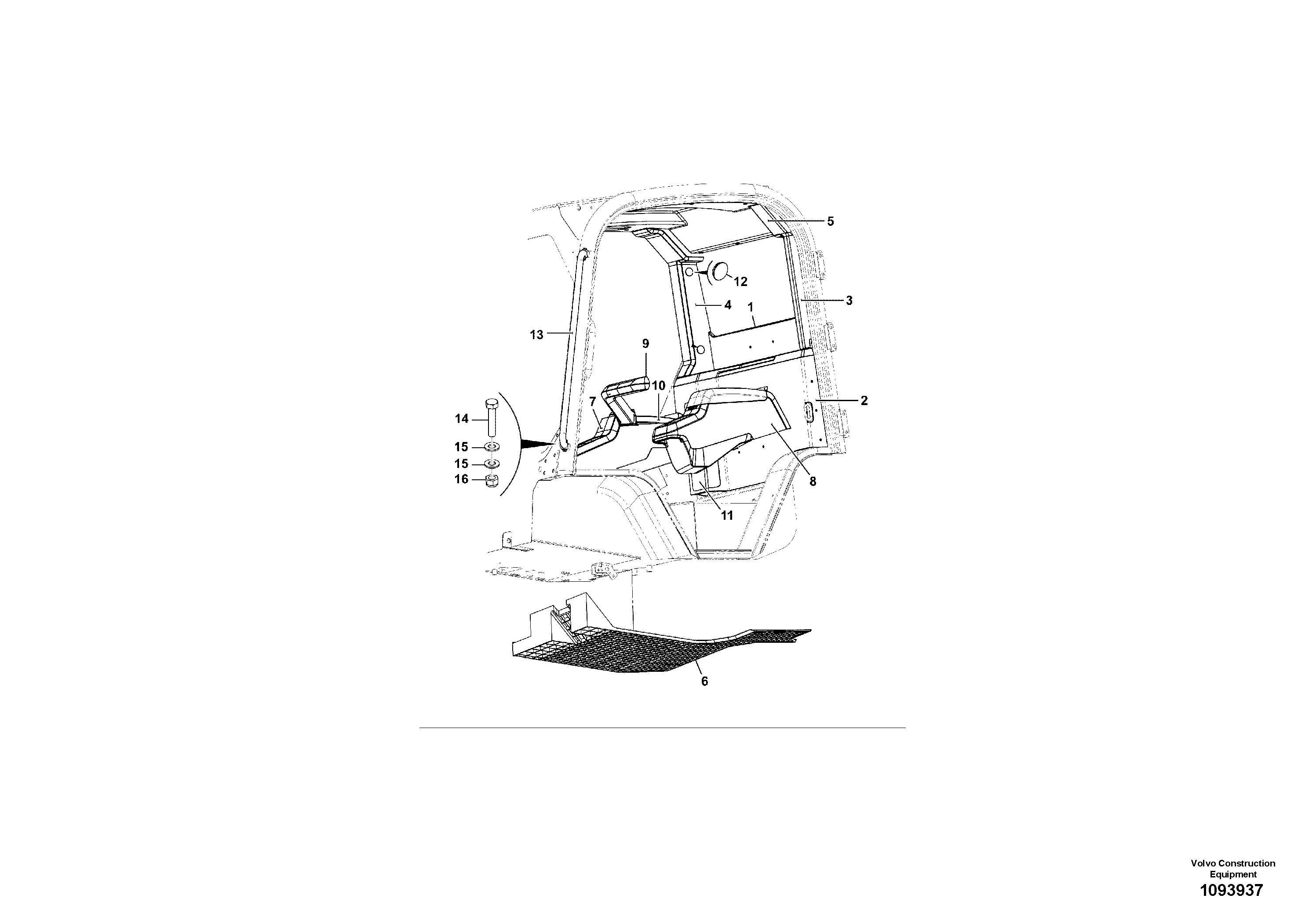 Protecting Roof VOE17519012 VOLVO
