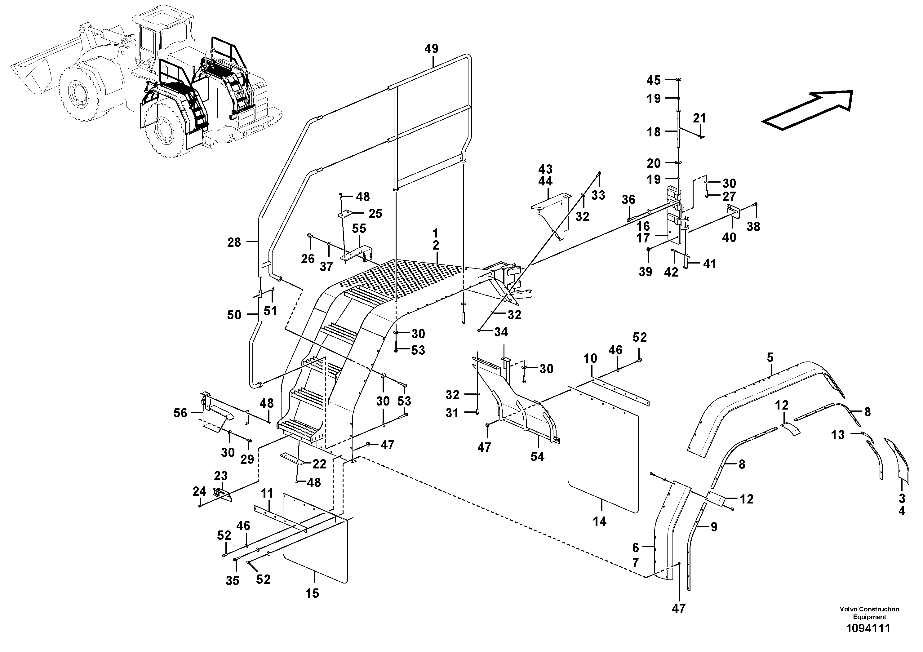 Seat frame VOE16867321 VOLVO