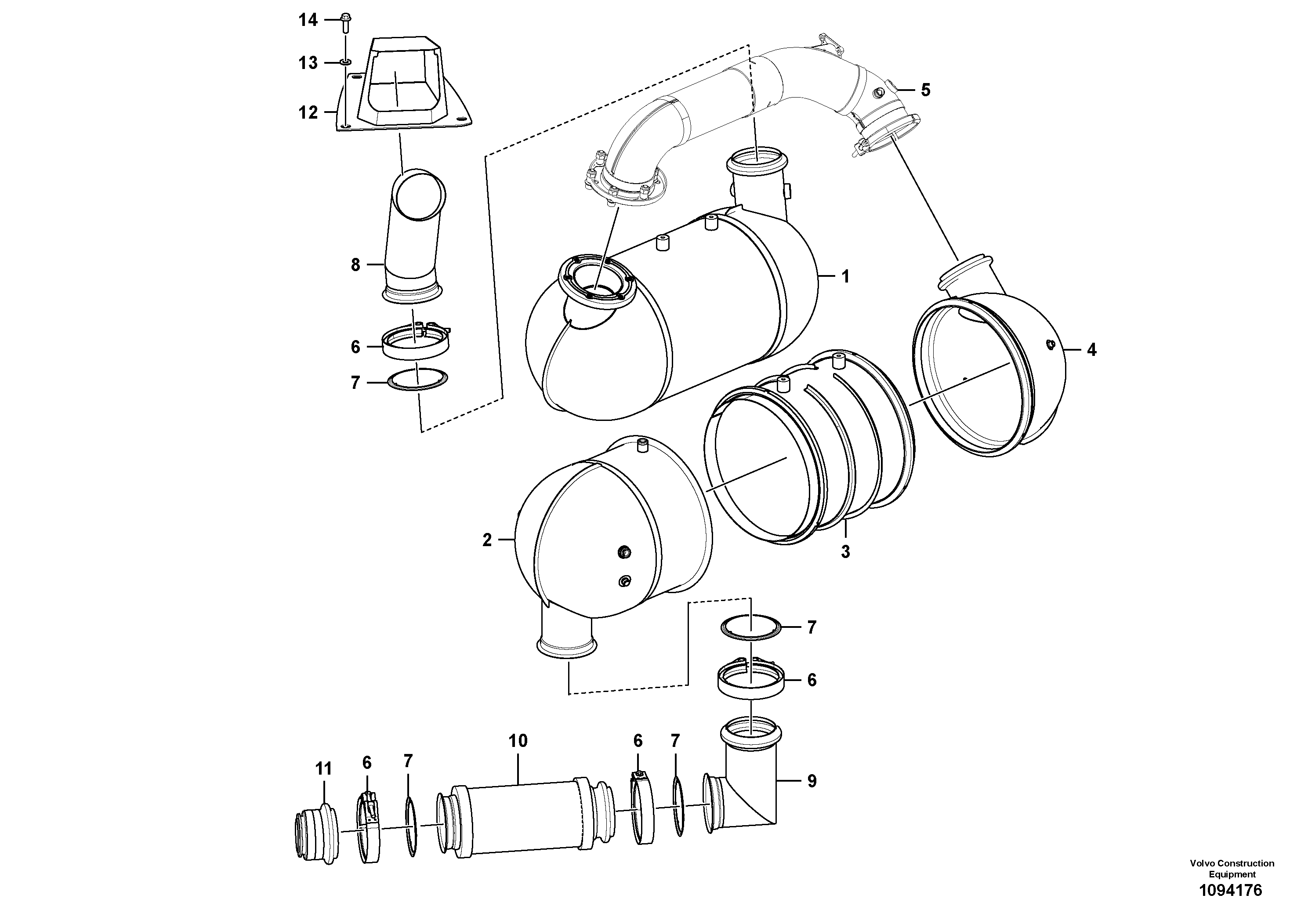 Diaph Cylinder VOE14726527 VOLVO