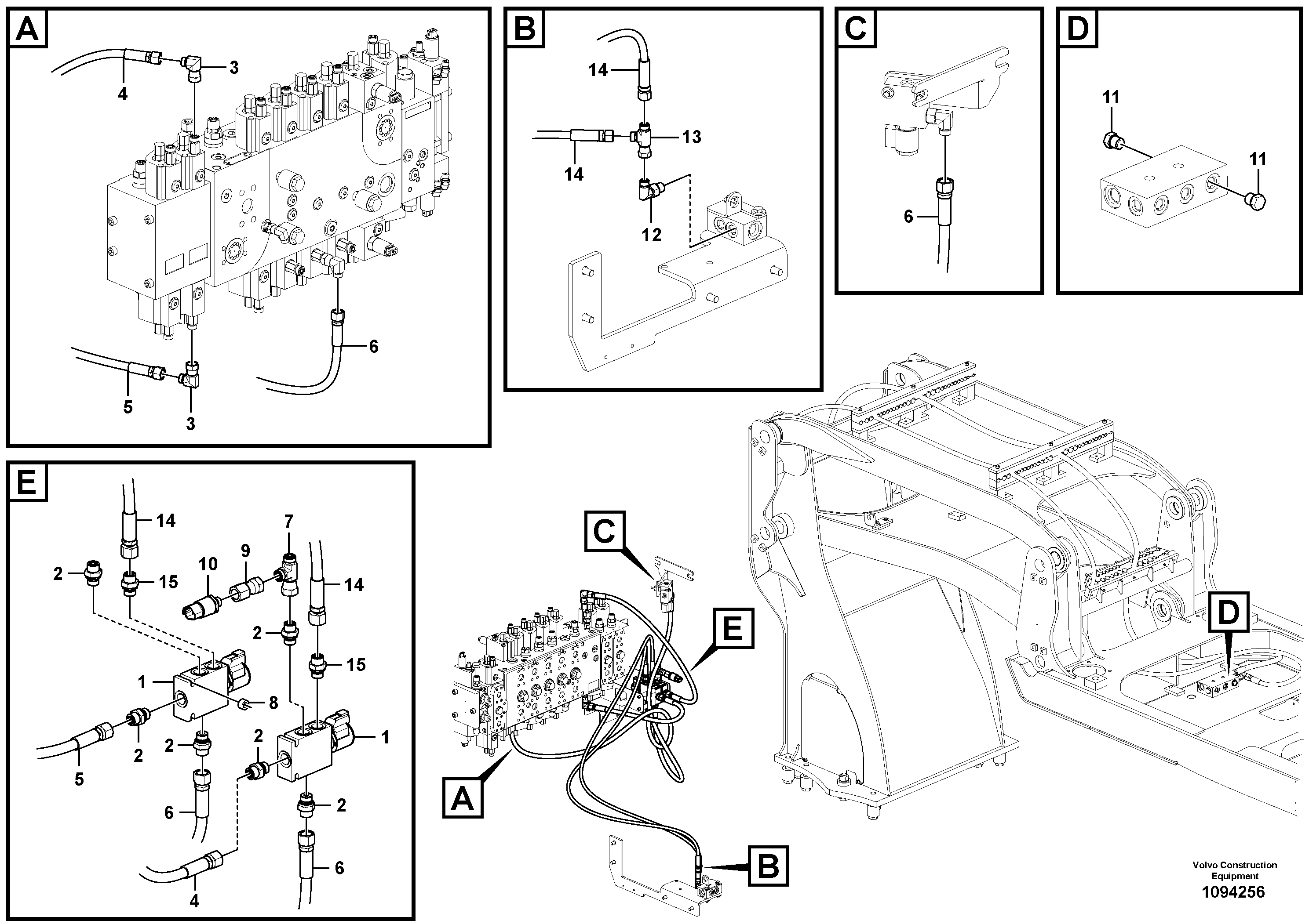 Hose support VOE11988408 VOLVO