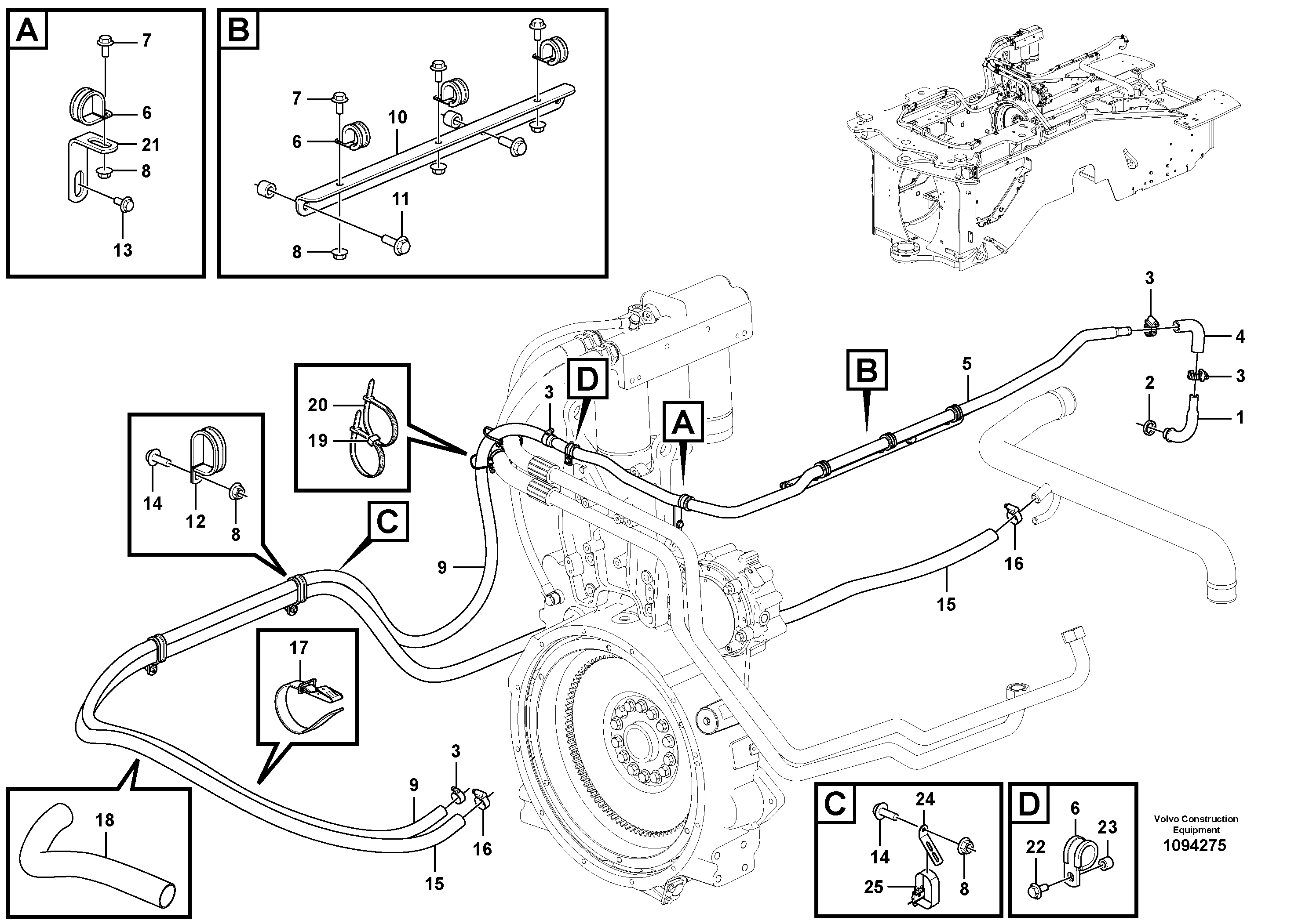 Защищенный шланг VOE16856770 VOLVO
