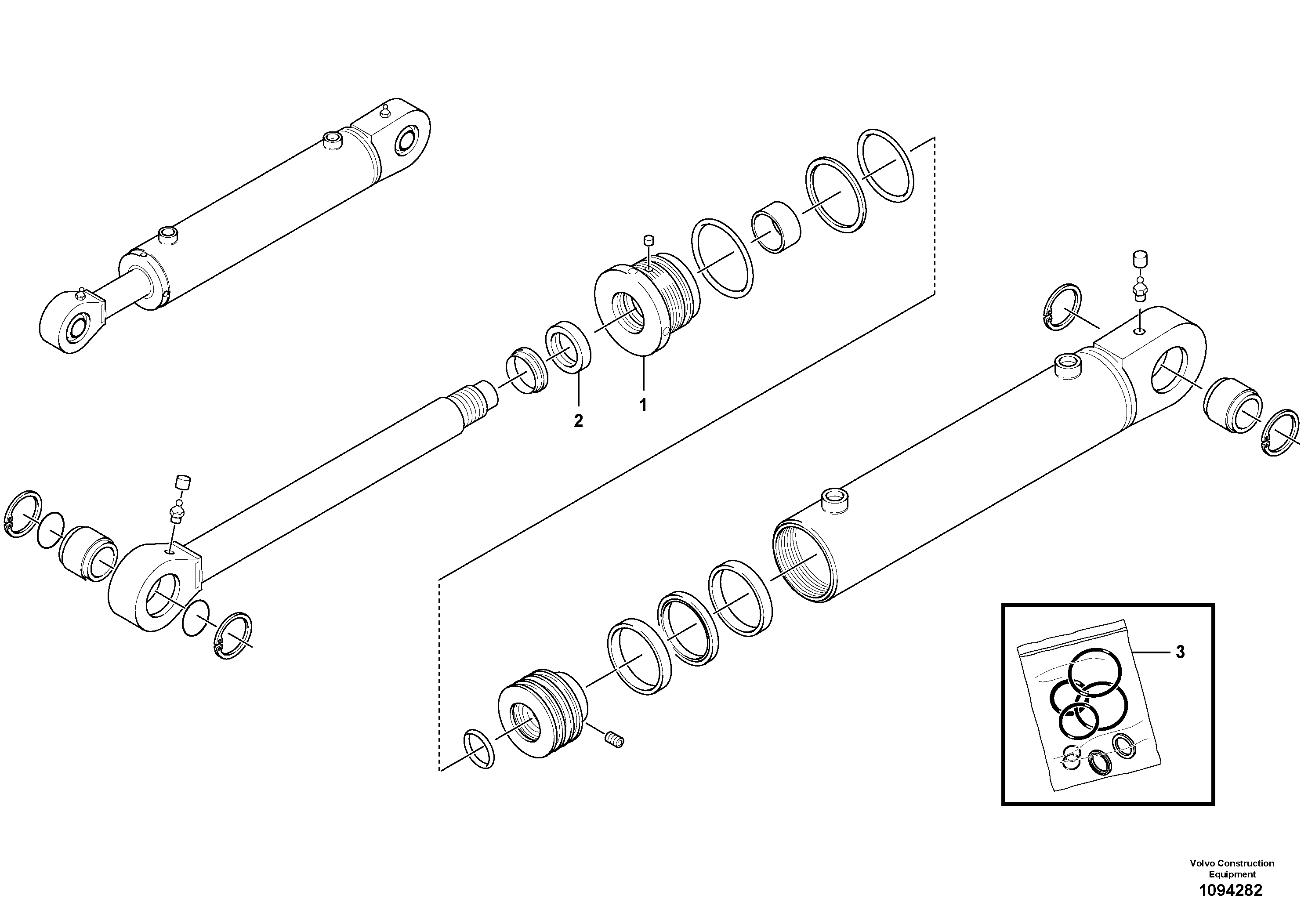 Thrust washer, kit VOE14638076 VOLVO