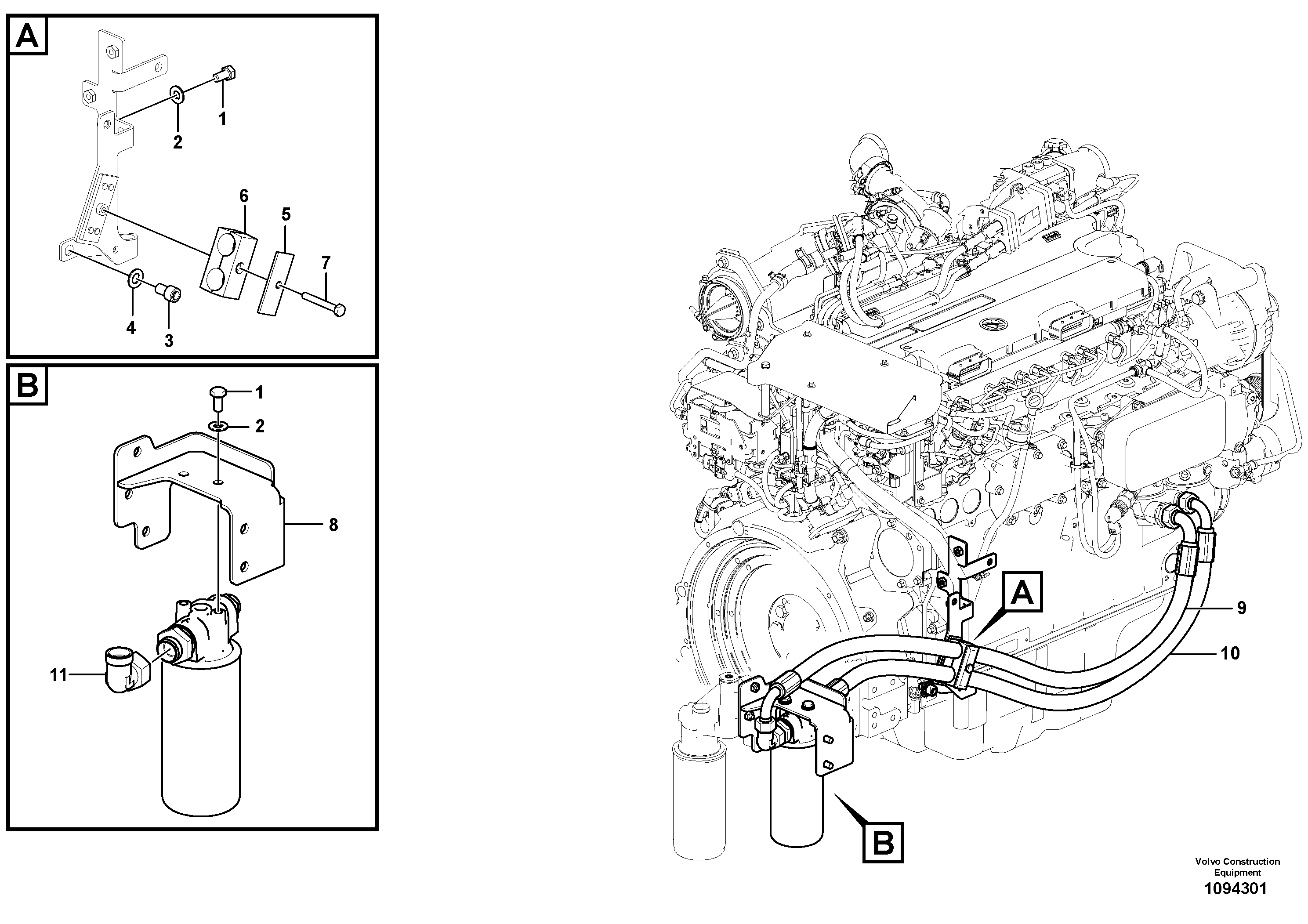 Seat frame VOE14684520 VOLVO