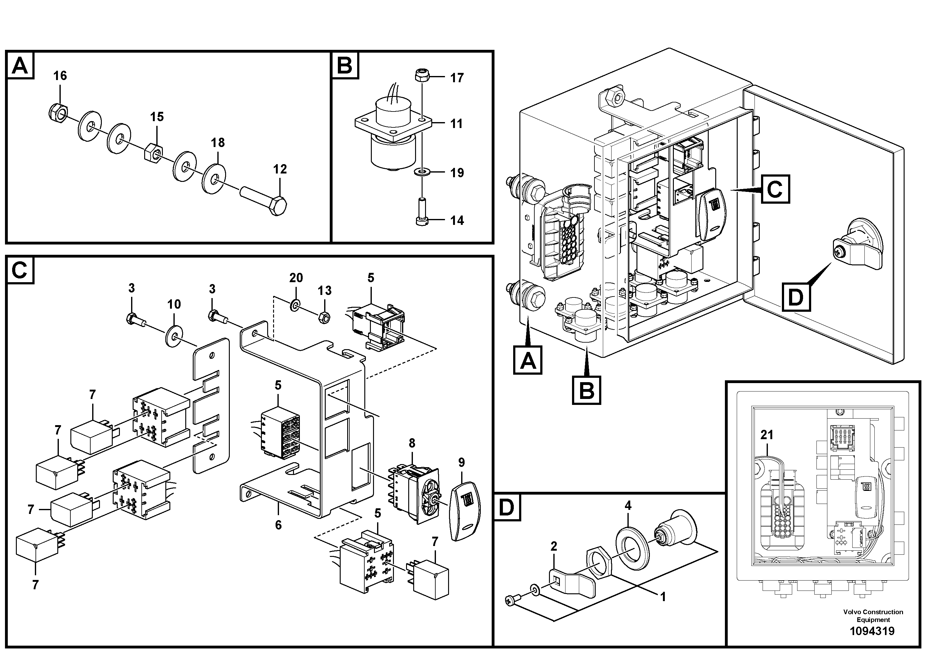 Tilt bearing VOE60113292 VOLVO