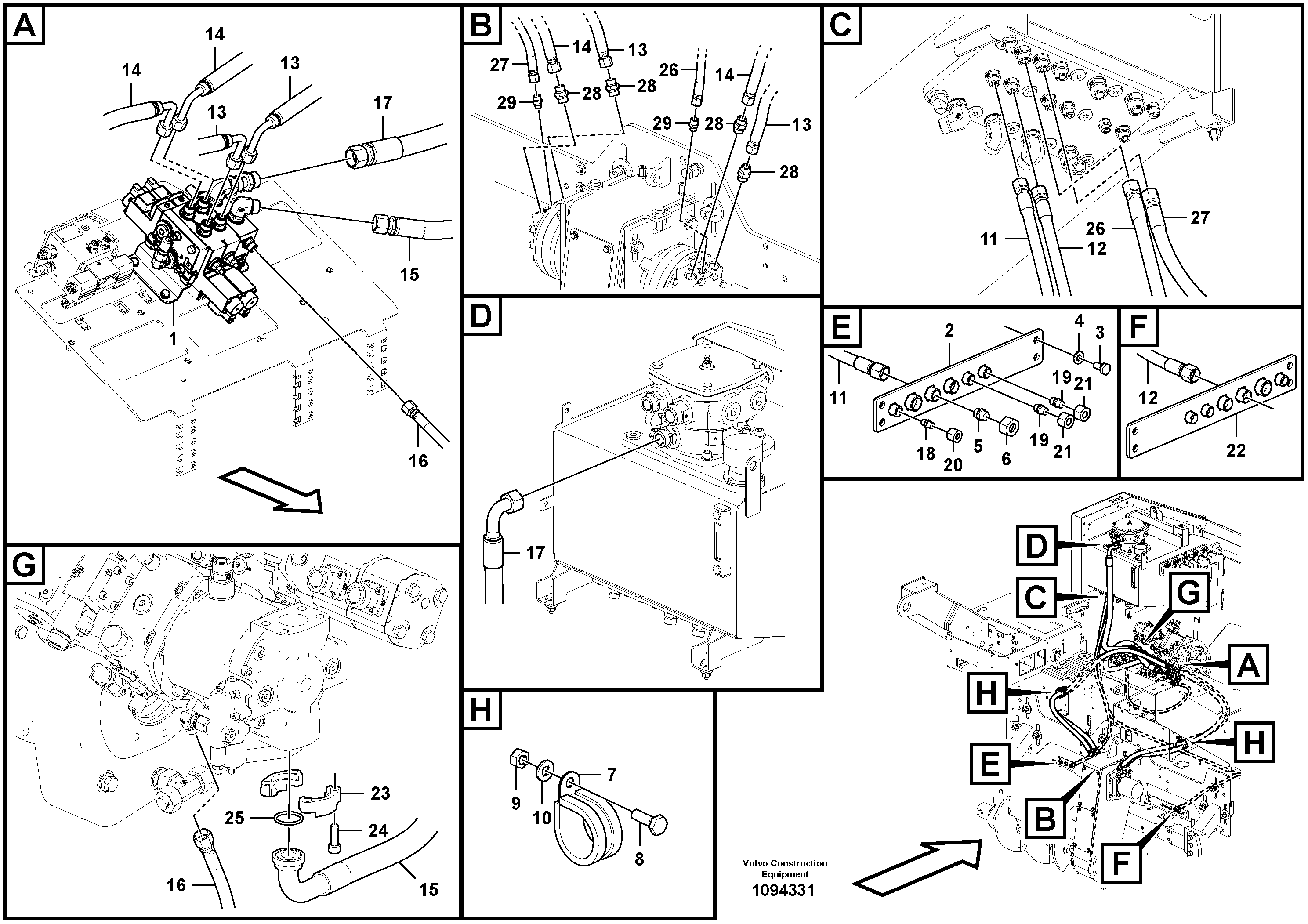 Timing gear casing VOE15801199 VOLVO