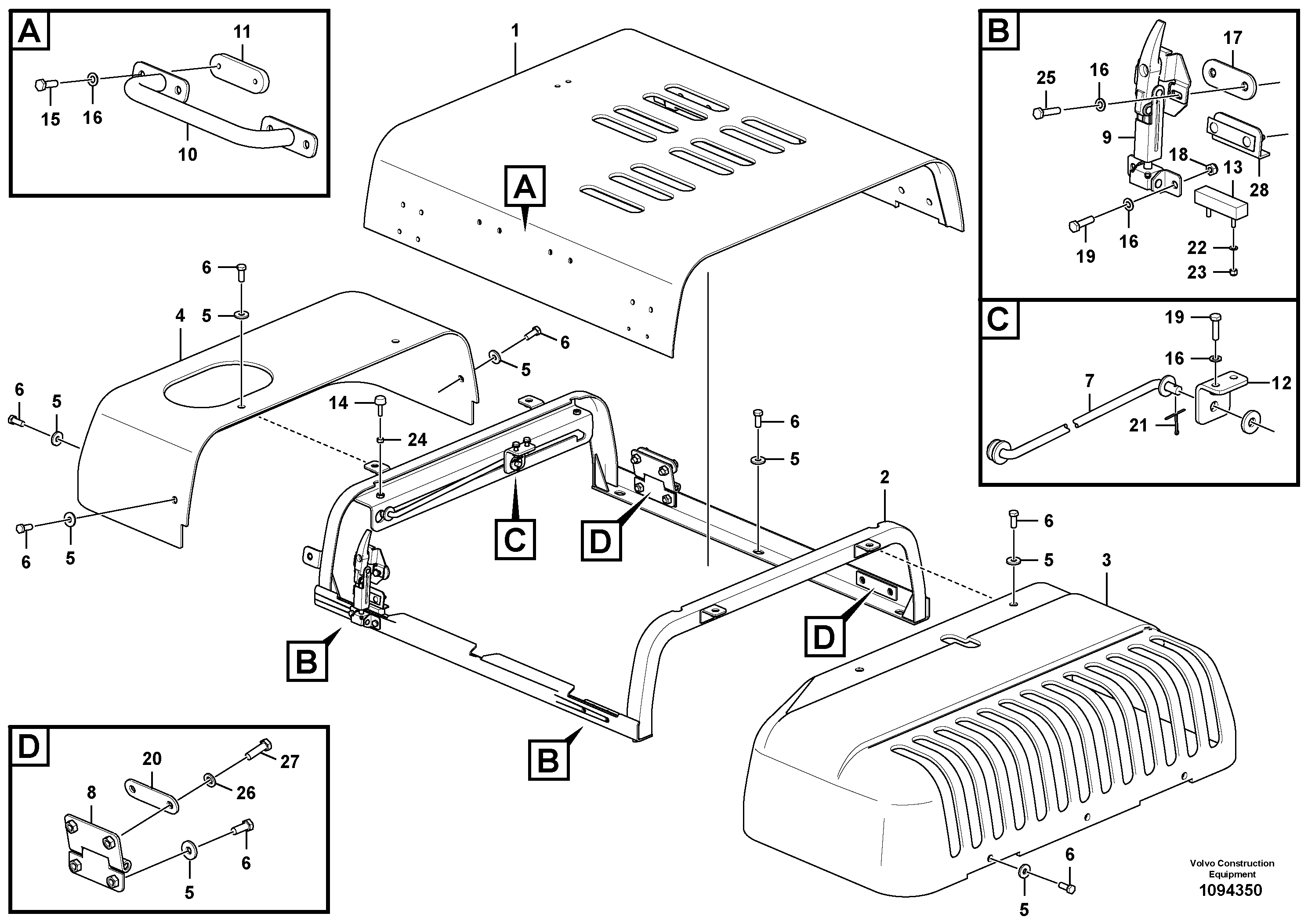 Protecting Roof VOE14726616 VOLVO