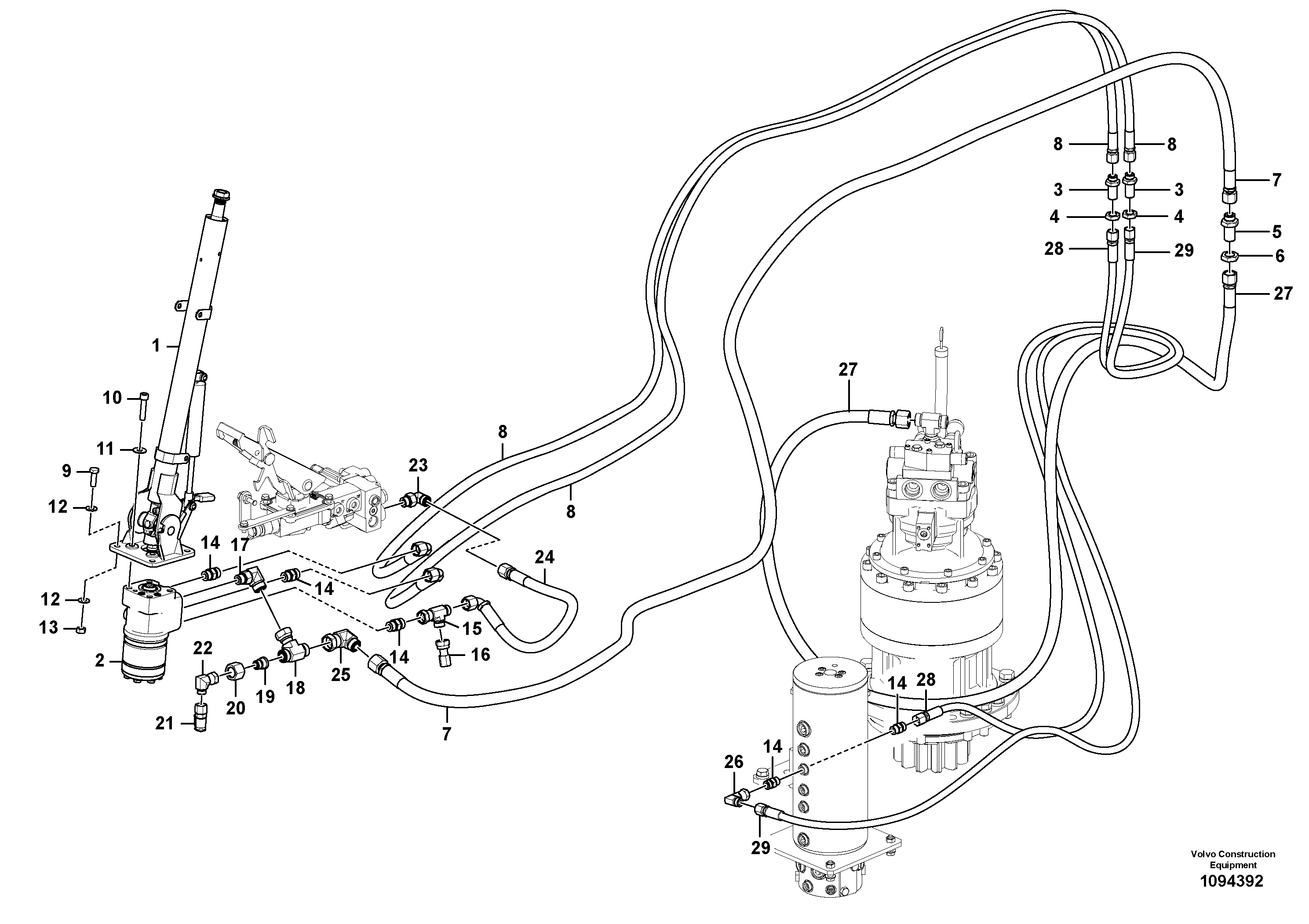 Timing gear casing VOE14709862 VOLVO
