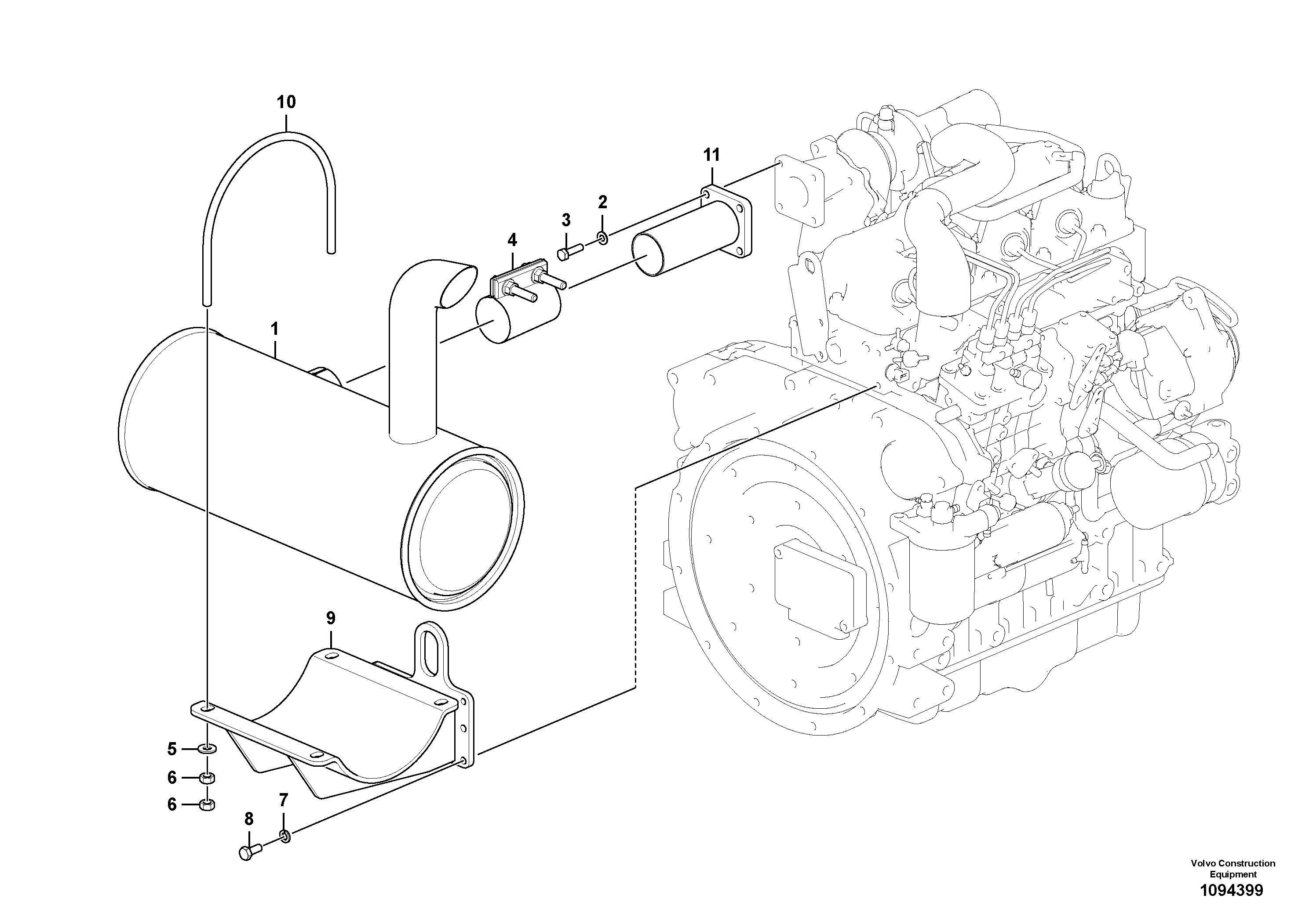 Seat frame VOE14692552 VOLVO