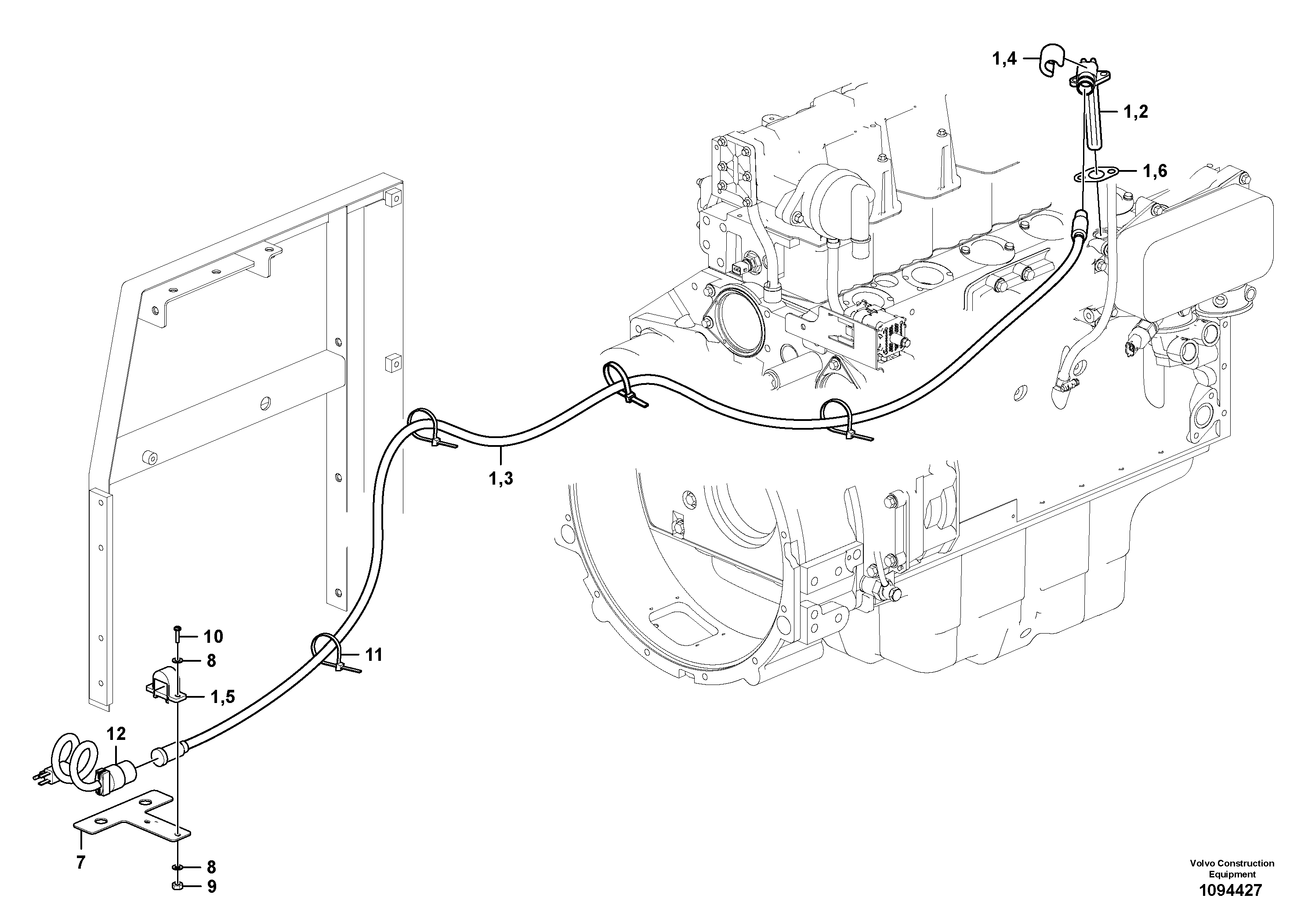 Seat frame VOE14659483 VOLVO
