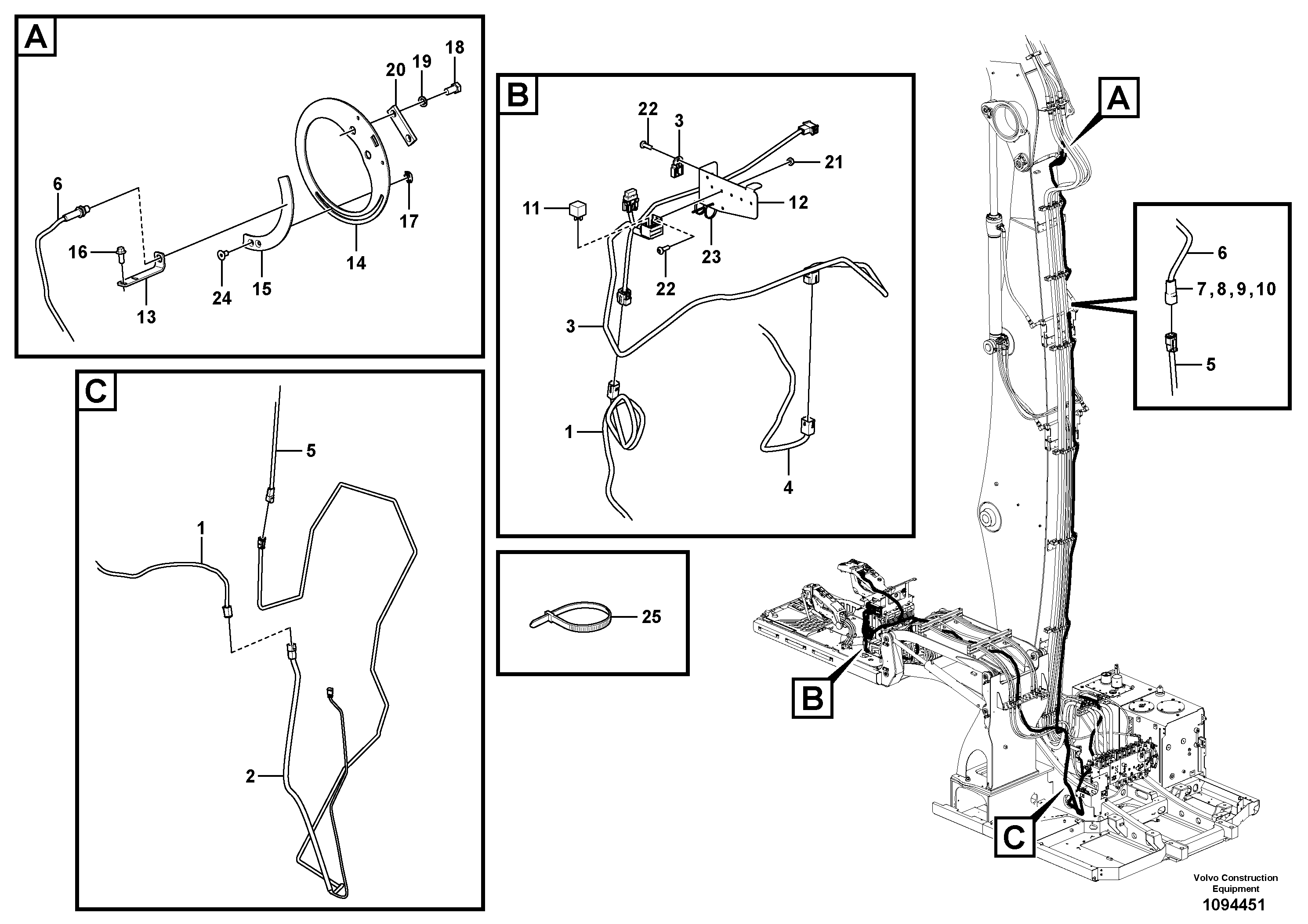 Seat frame RM/VOE14353890 VOLVO