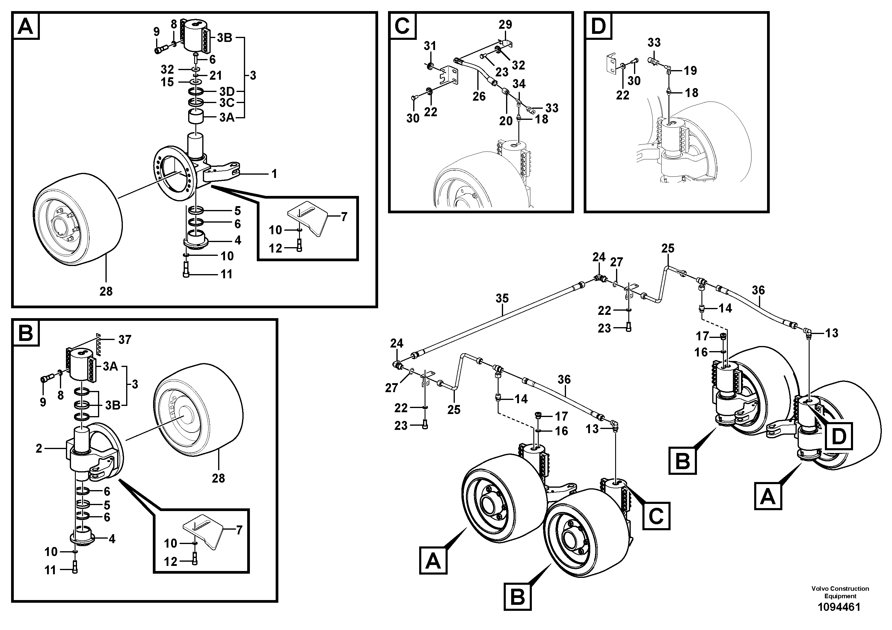 Compression Spring VOE12837007 VOLVO