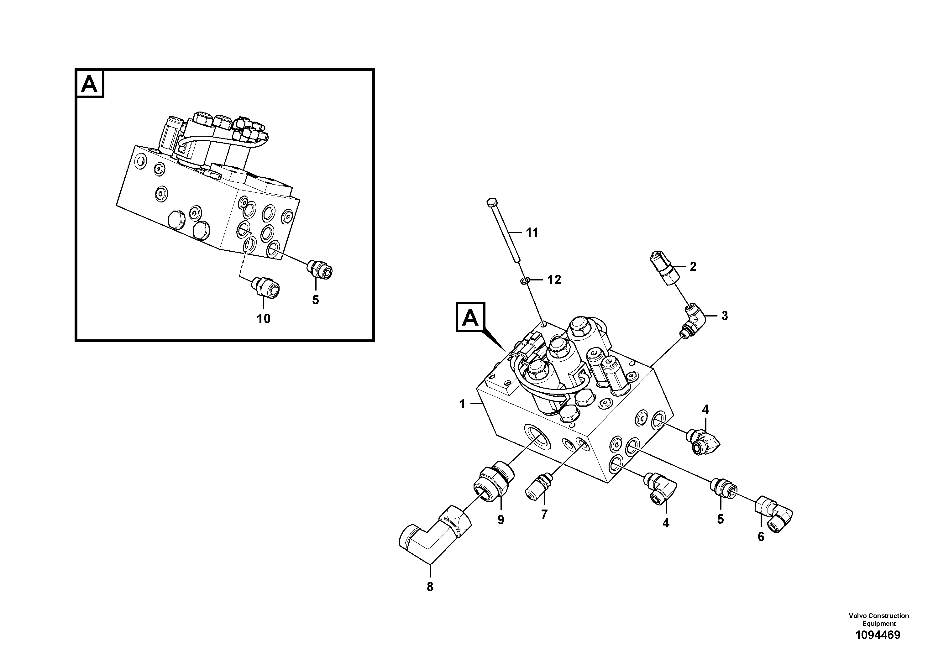 Hydraulic Valve VOE12840538 VOLVO