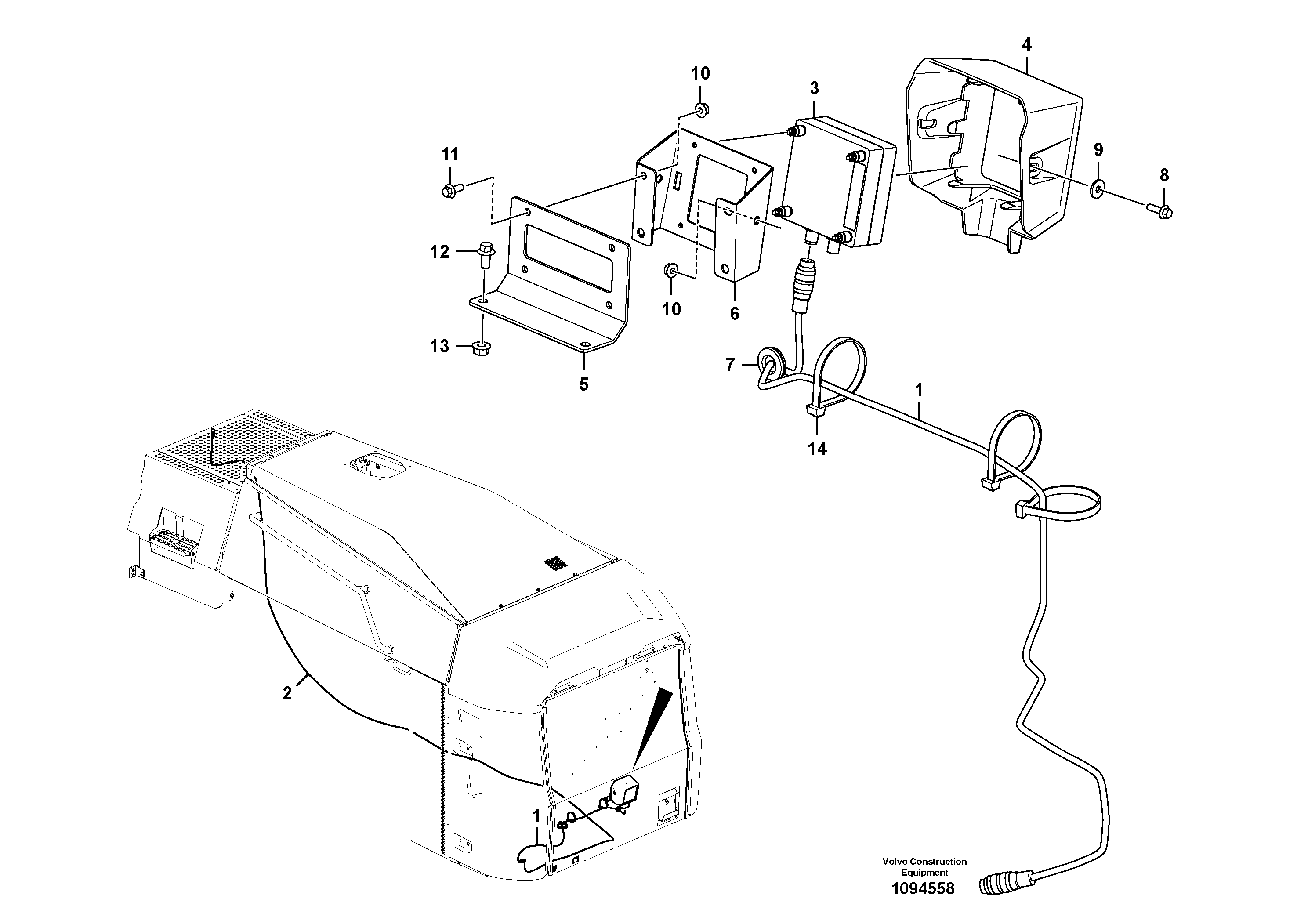 Seat frame VOE16314949 VOLVO