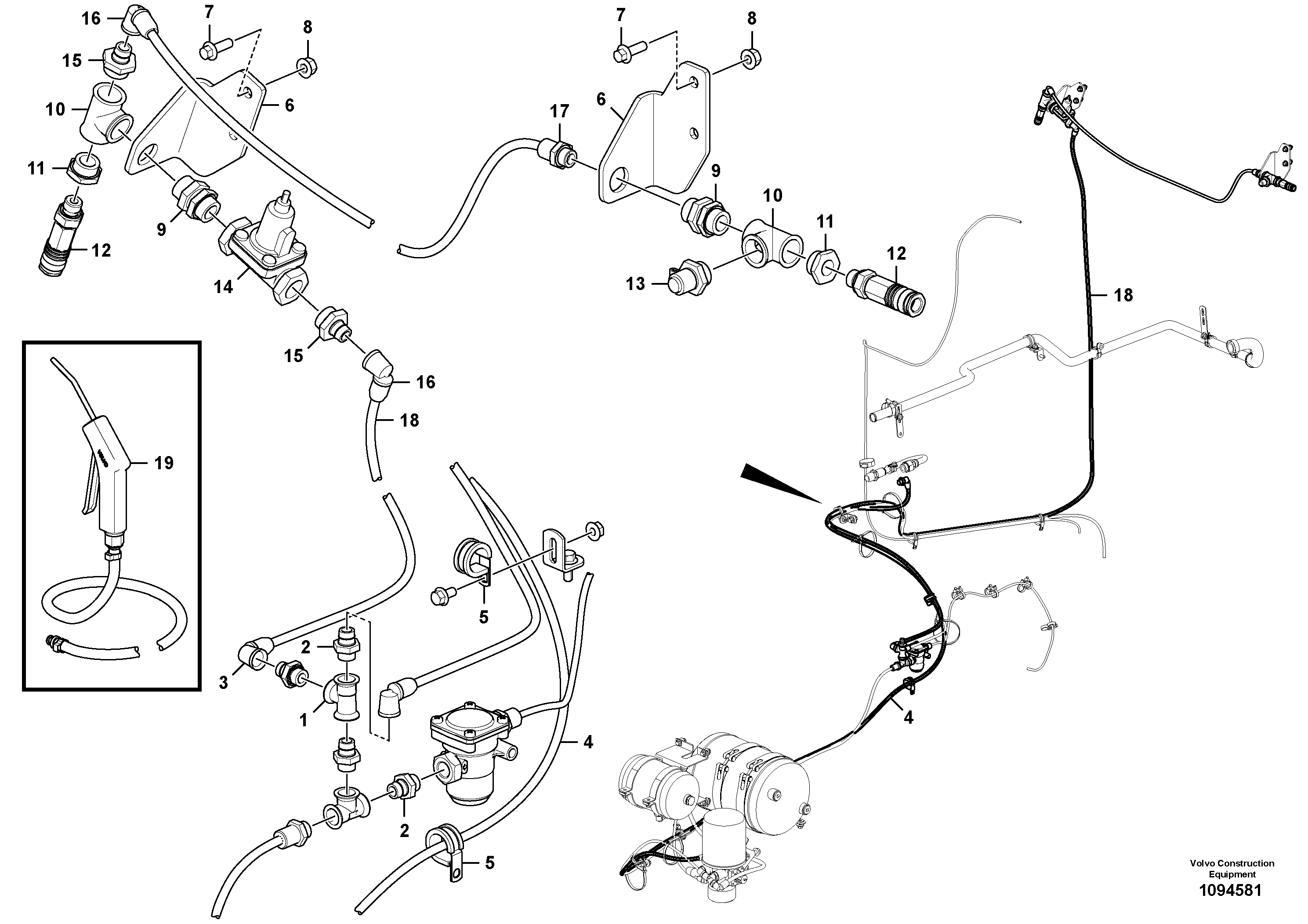Seat frame VOE16894147 VOLVO