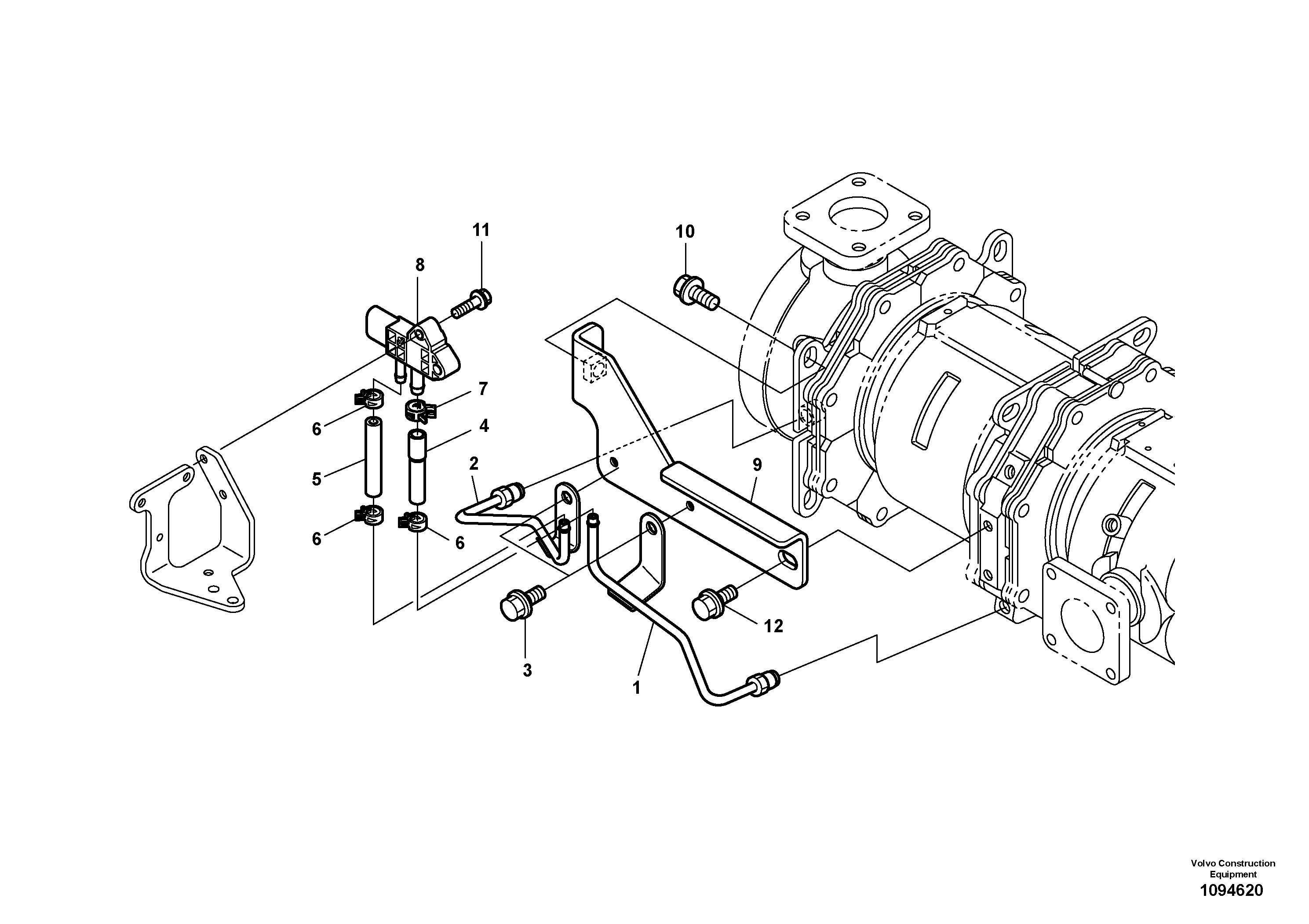Hinge VOE23472228 VOLVO