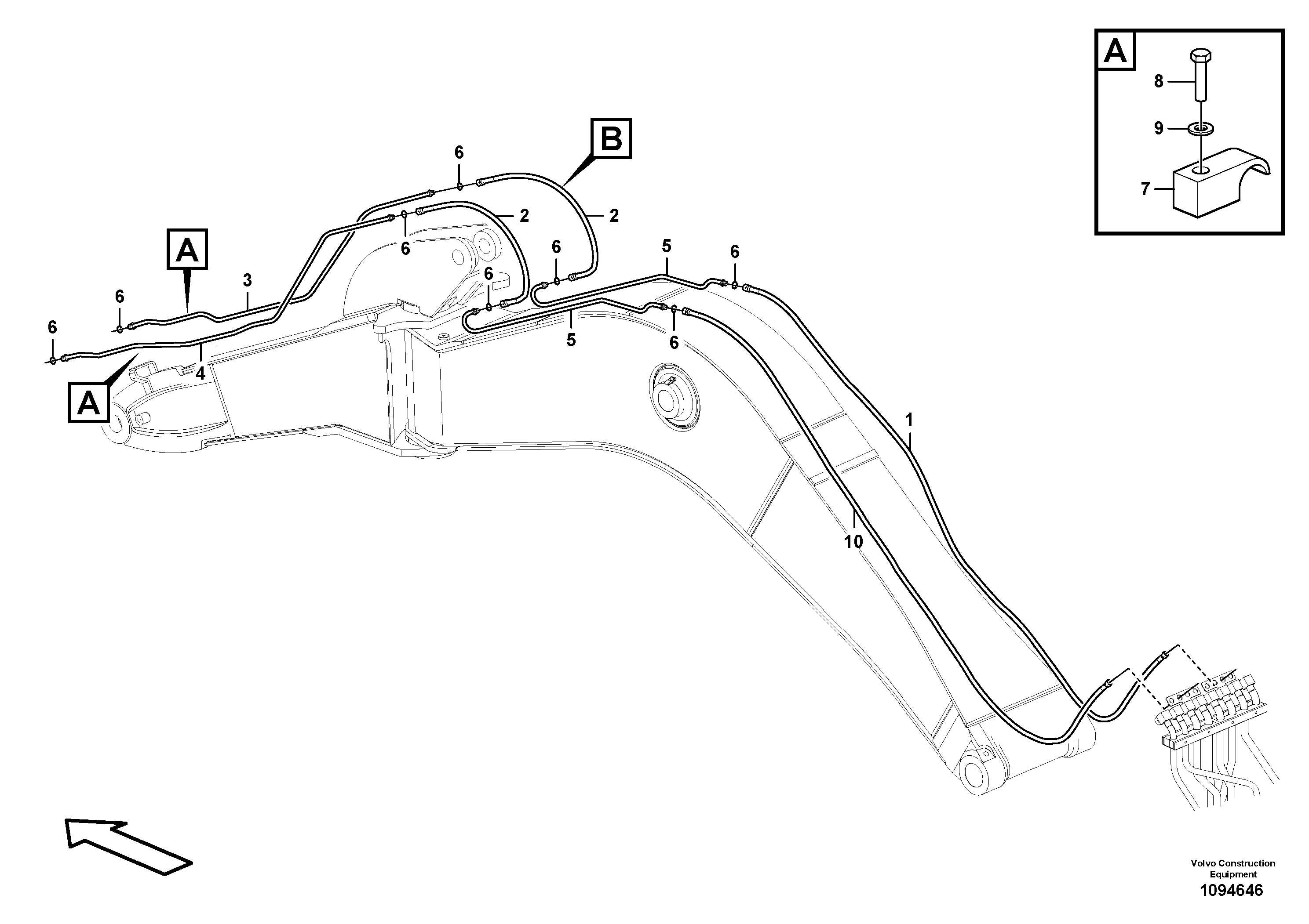 Timing gear casing VOE15801090 VOLVO