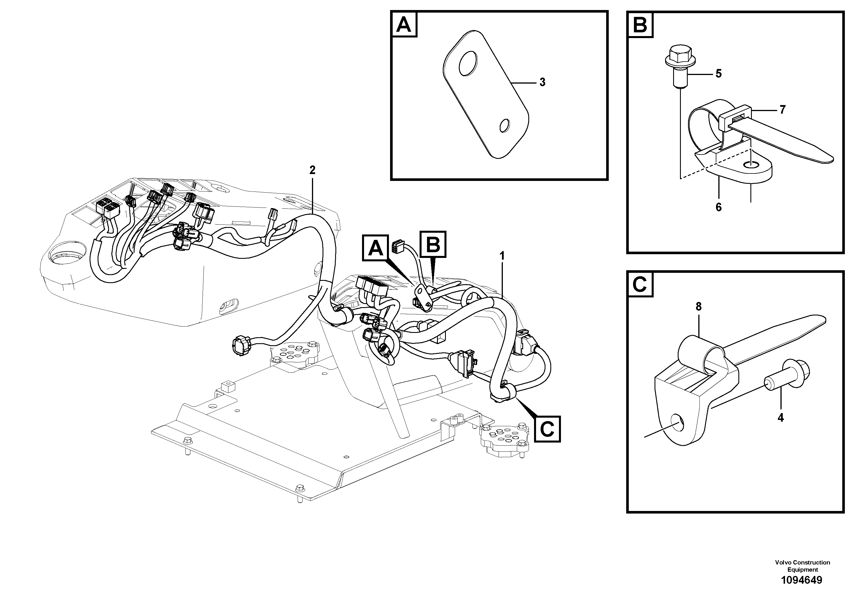 Seat frame VOE14681599 VOLVO
