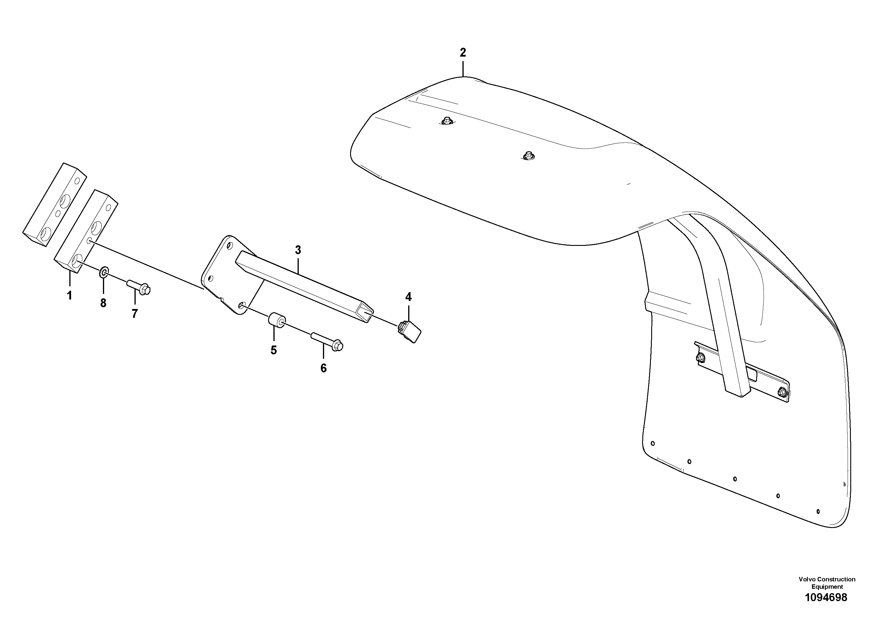 Digging Arm VOE16311661 VOLVO
