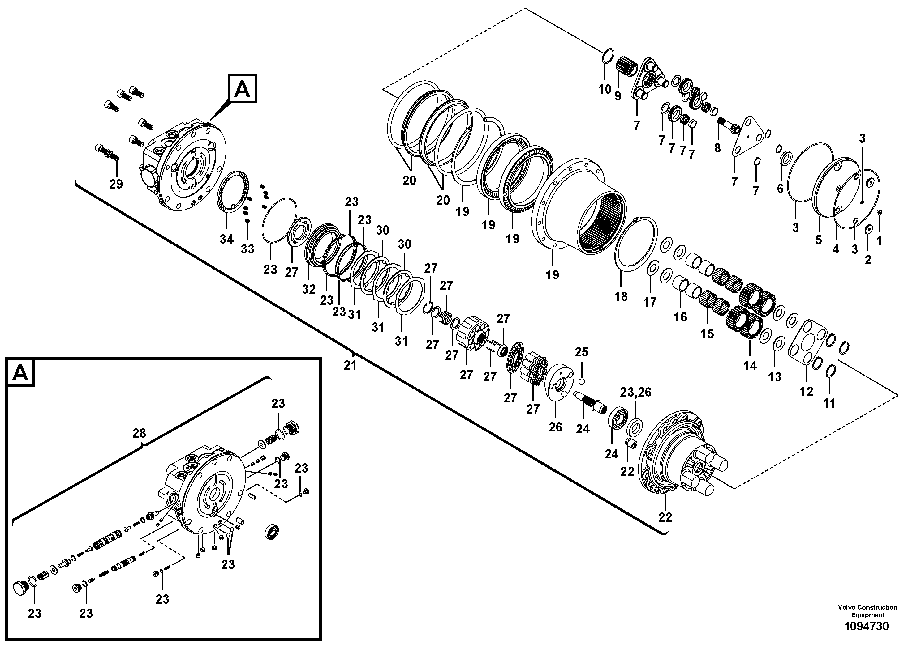 Valve Slide VOE14716902 VOLVO