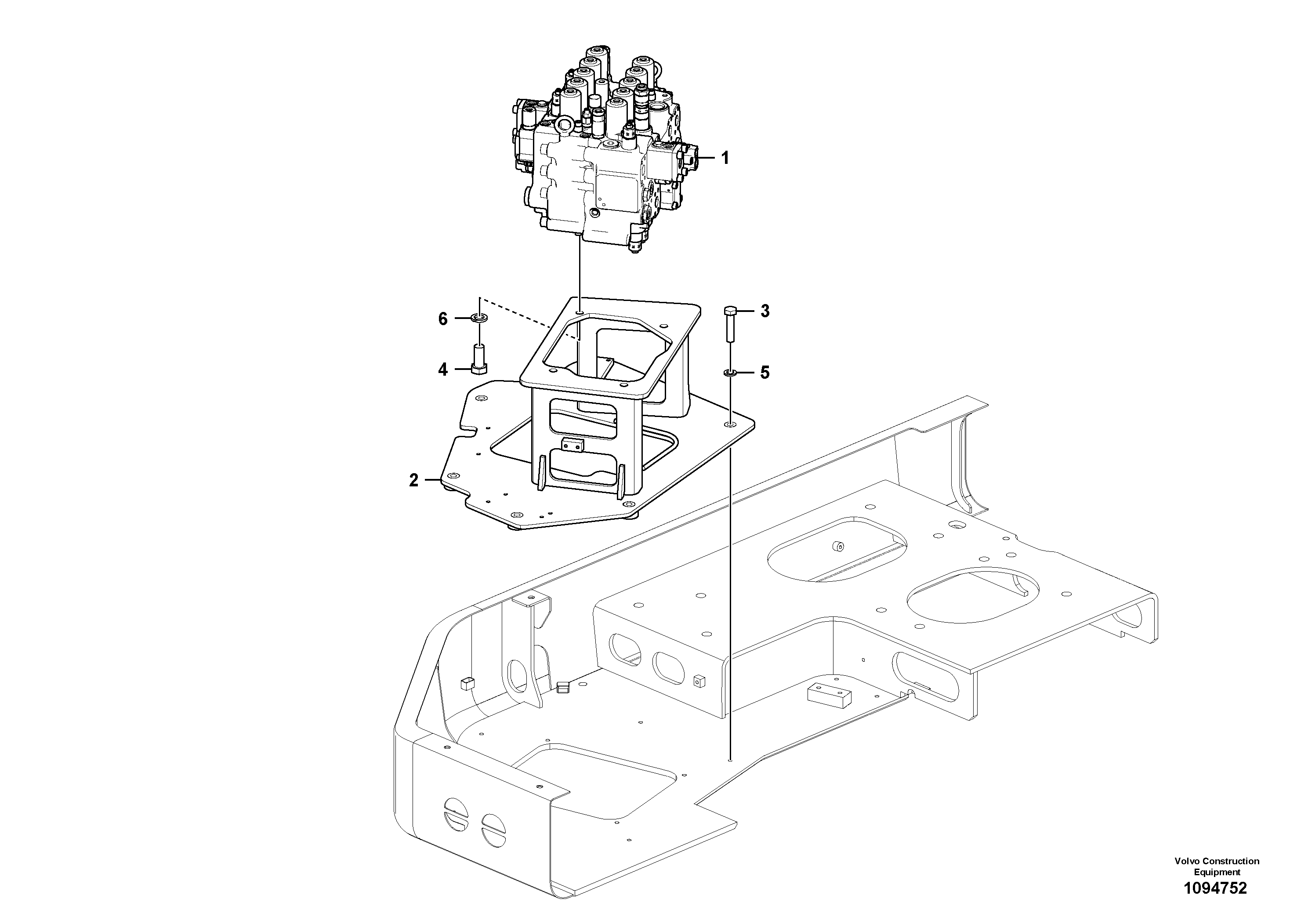 Seat frame VOE14722762 VOLVO